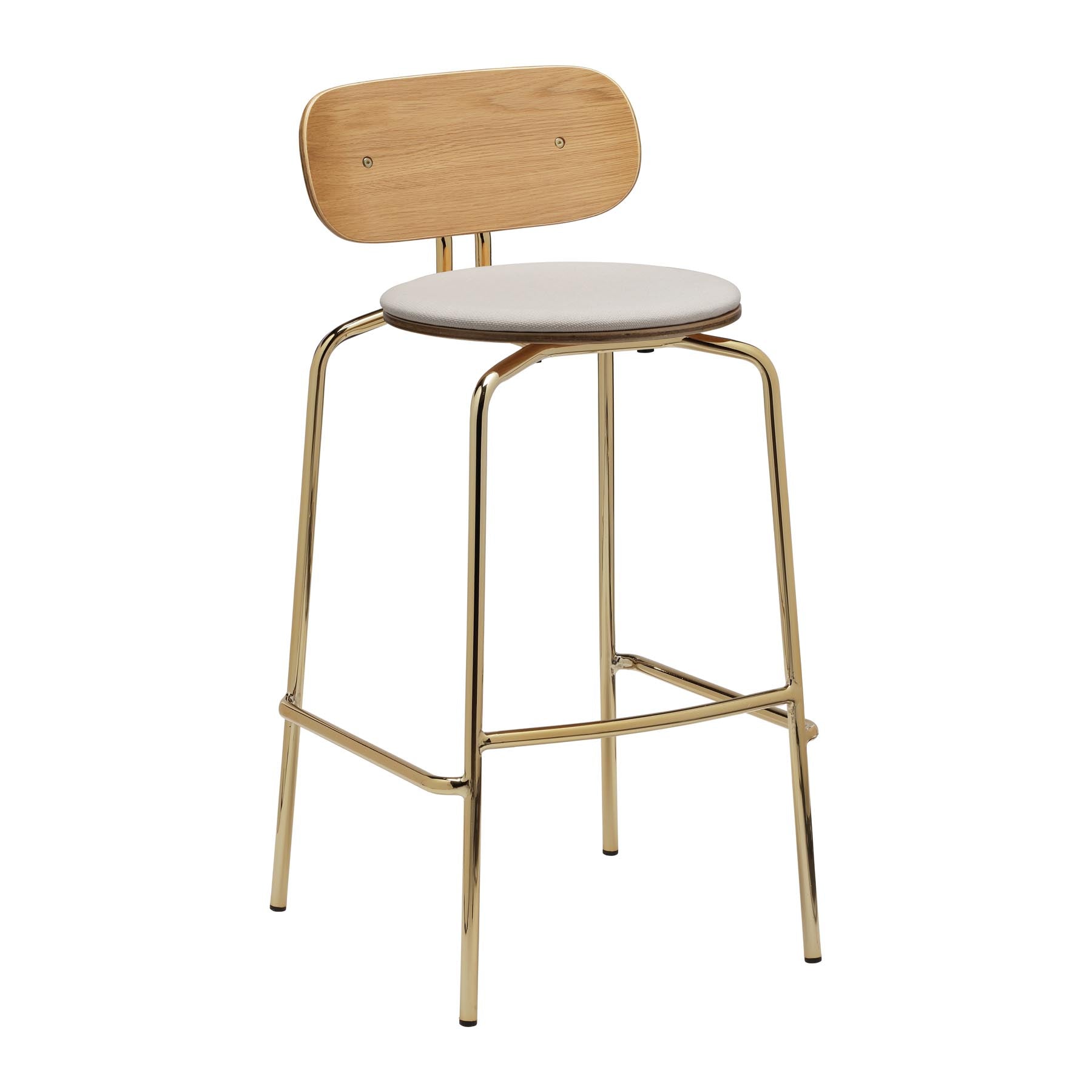 Curious Barstool  in White Sands präsentiert im Onlineshop von KAQTU Design AG. Barstuhl ist von Umage