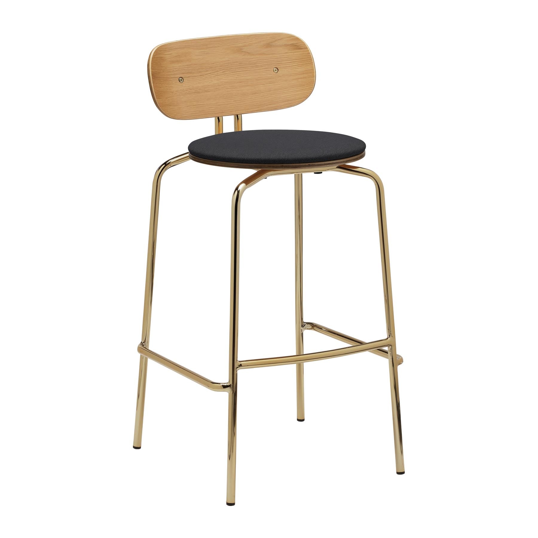 Curious Barstool  in Shadow präsentiert im Onlineshop von KAQTU Design AG. Barstuhl ist von Umage