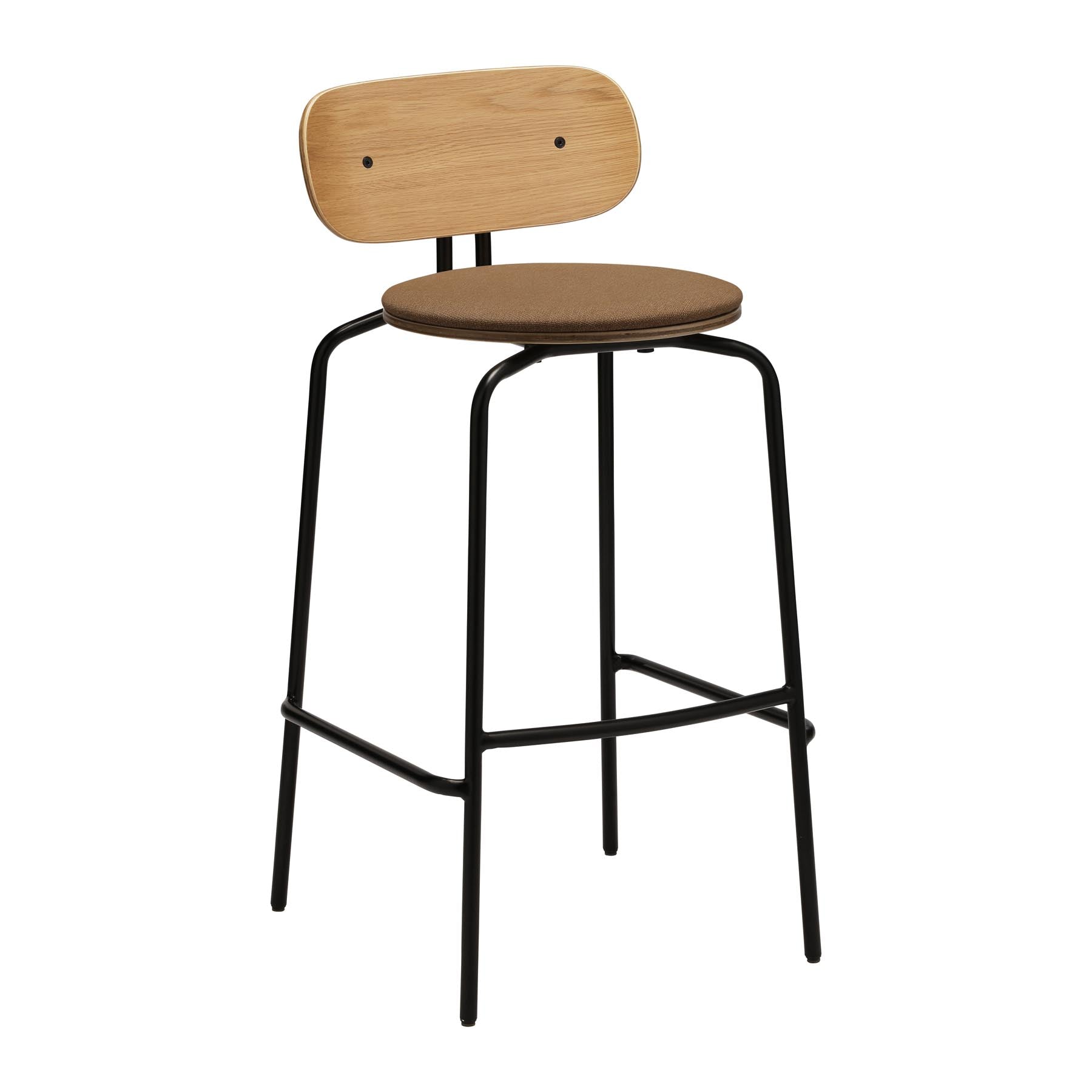 Moderner Curious Barstuhl in Sugar Brown von Umage, perfekt für trendbewusste Wohnräume. Bietet hohen Sitzkomfort und ansprechendes Design.
