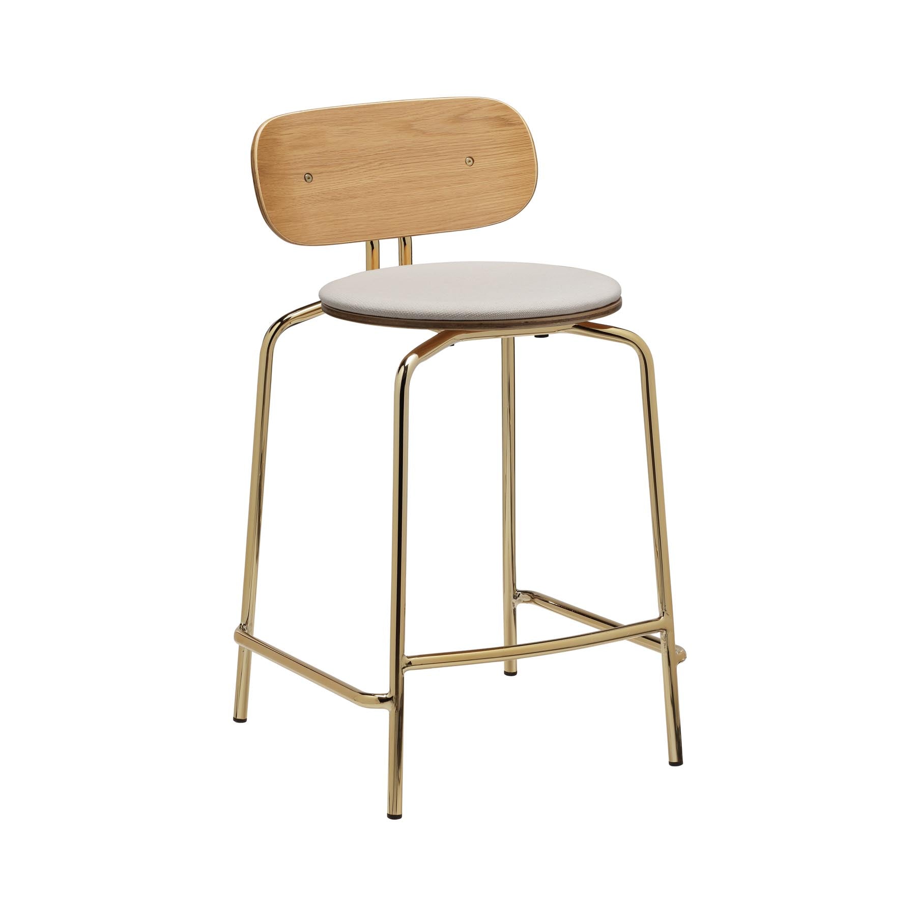 Curious Counterstool  in White Sands präsentiert im Onlineshop von KAQTU Design AG. Barstuhl ist von Umage