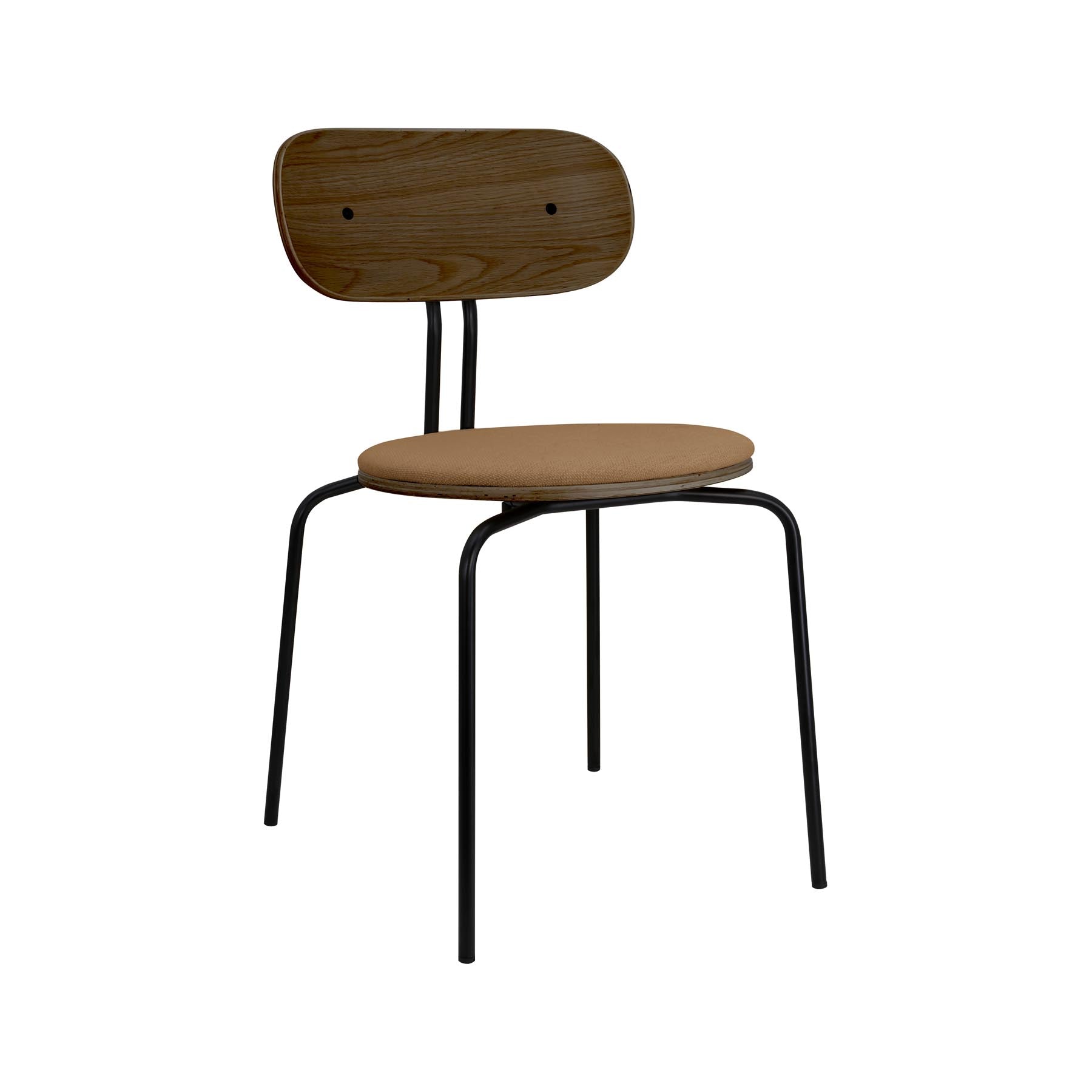 Eleganter gepolsterter Curious Stuhl in Sugar Brown von Umage, ideal für stilvolle Wohnräume und modernes Design.