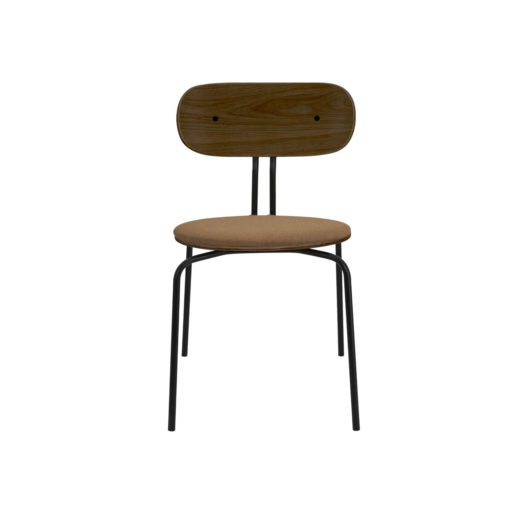 Curious Stuhl gepolstert in Caramel präsentiert im Onlineshop von KAQTU Design AG. Stuhl ist von Umage