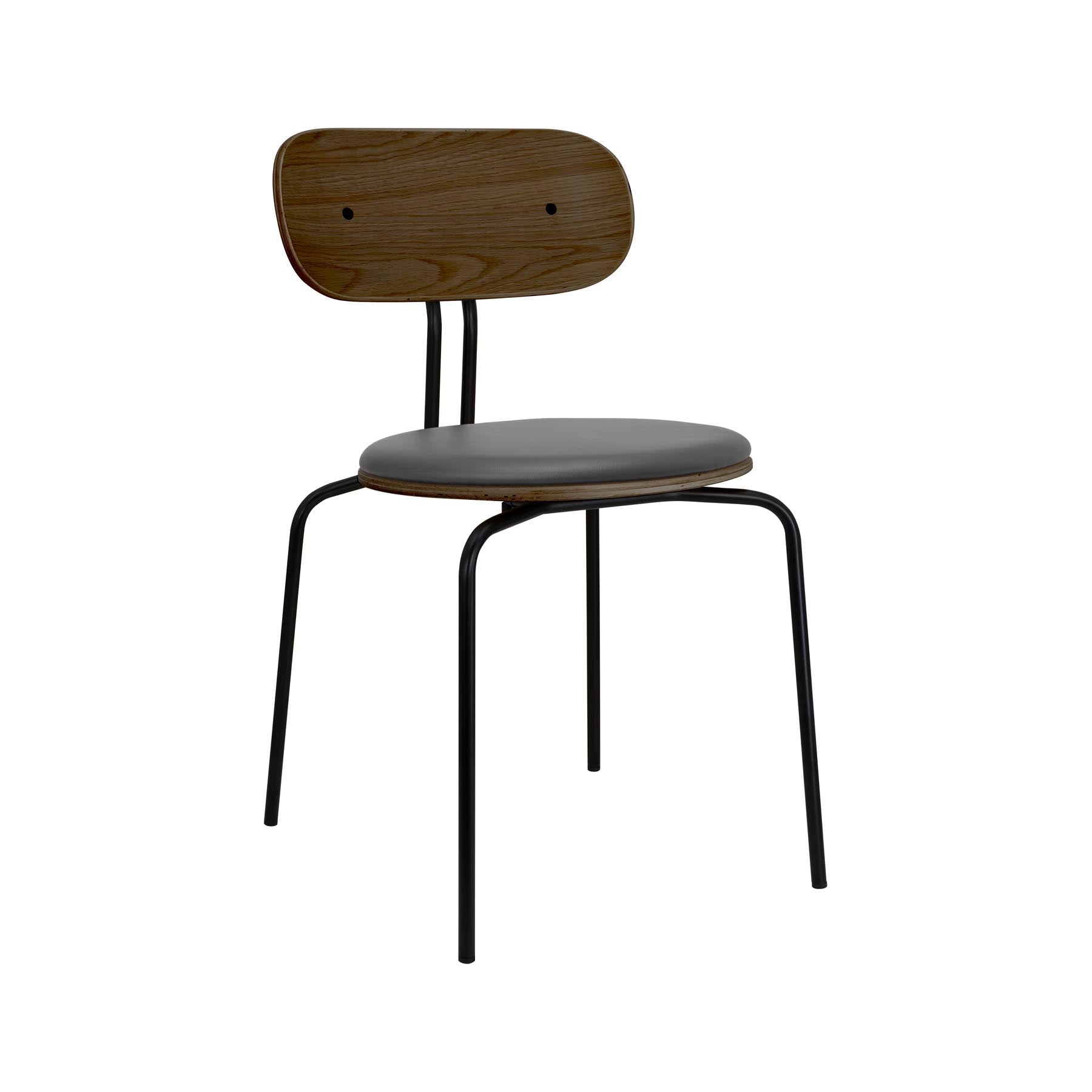 Curious Stuhl gepolstert in Anthrazite präsentiert im Onlineshop von KAQTU Design AG. Stuhl ist von Umage