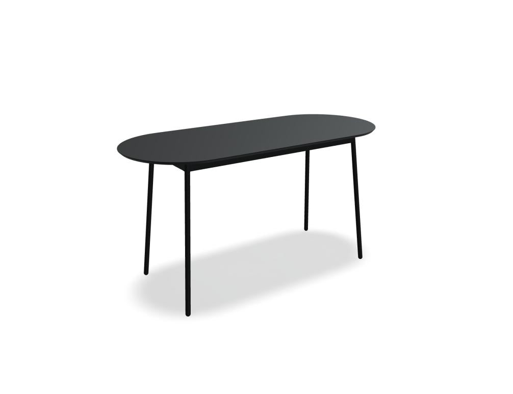 Unit UN219H - Hochtisch in FENIX Schwarz Matt präsentiert im Onlineshop von KAQTU Design AG. Hochtisch ist von Mdd