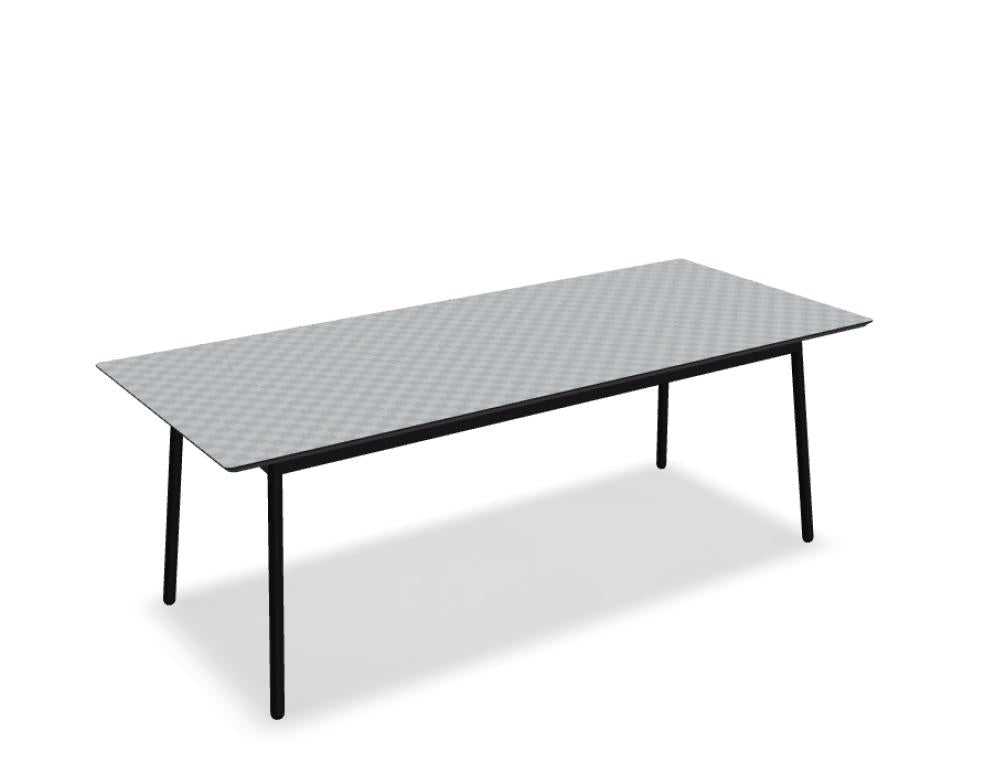 Unit UN21 - Tisch in FENIX Schwarz Matt präsentiert im Onlineshop von KAQTU Design AG. Esstisch ist von Mdd