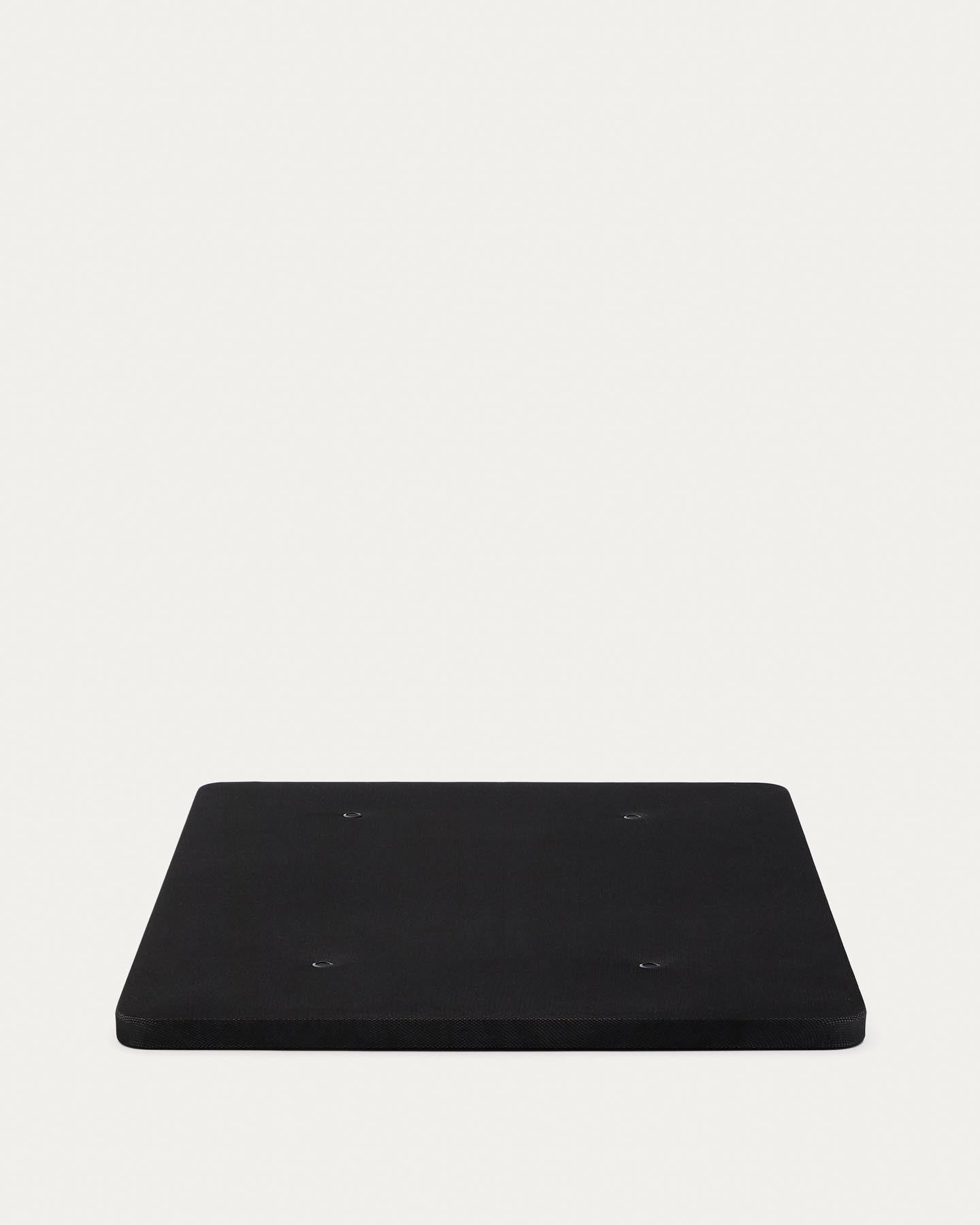Unterbau Under, gepolstert mit 3D-Stoff für Matratzen 150 x 200 cm in Schwarz präsentiert im Onlineshop von KAQTU Design AG. Bettgestell ist von Kave Home