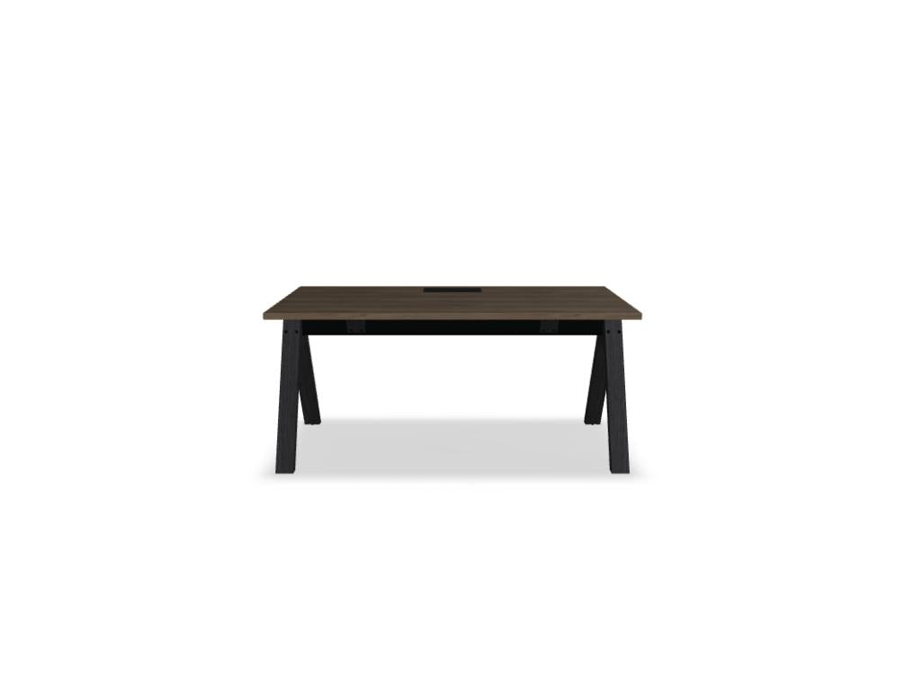 Viga V16M - Schreibtisch in Dunkle Walnuss präsentiert im Onlineshop von KAQTU Design AG. Schreibtisch ist von Mdd