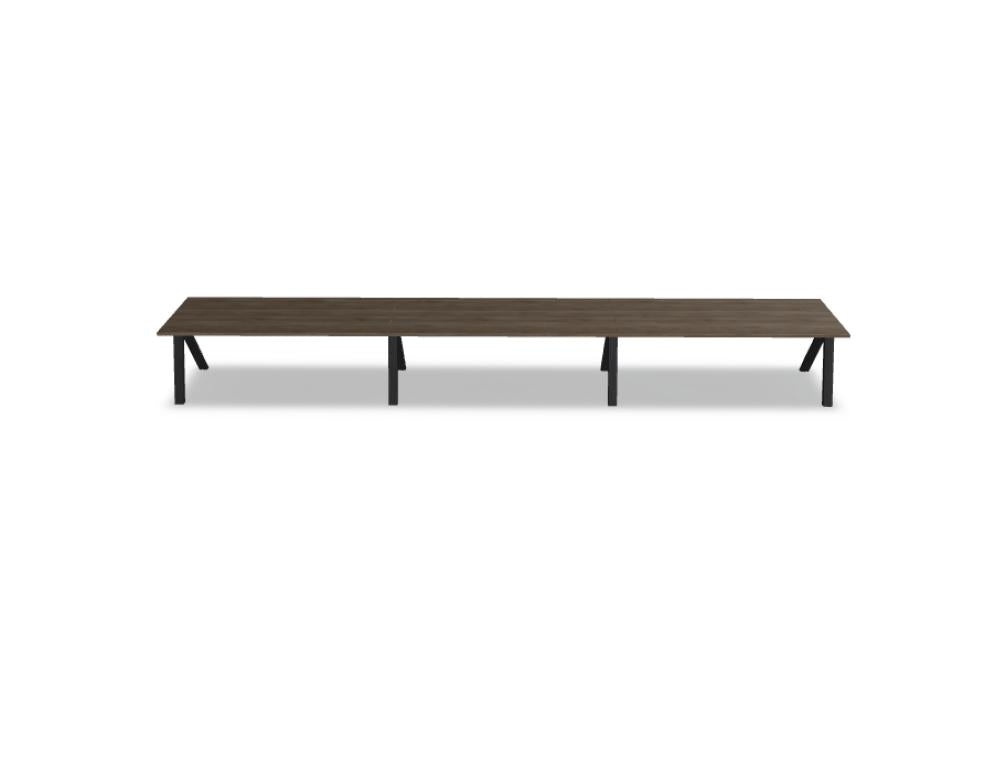 Viga V20ME3 - Schreibtisch in Dunkle Walnuss präsentiert im Onlineshop von KAQTU Design AG. Schreibtisch ist von Mdd