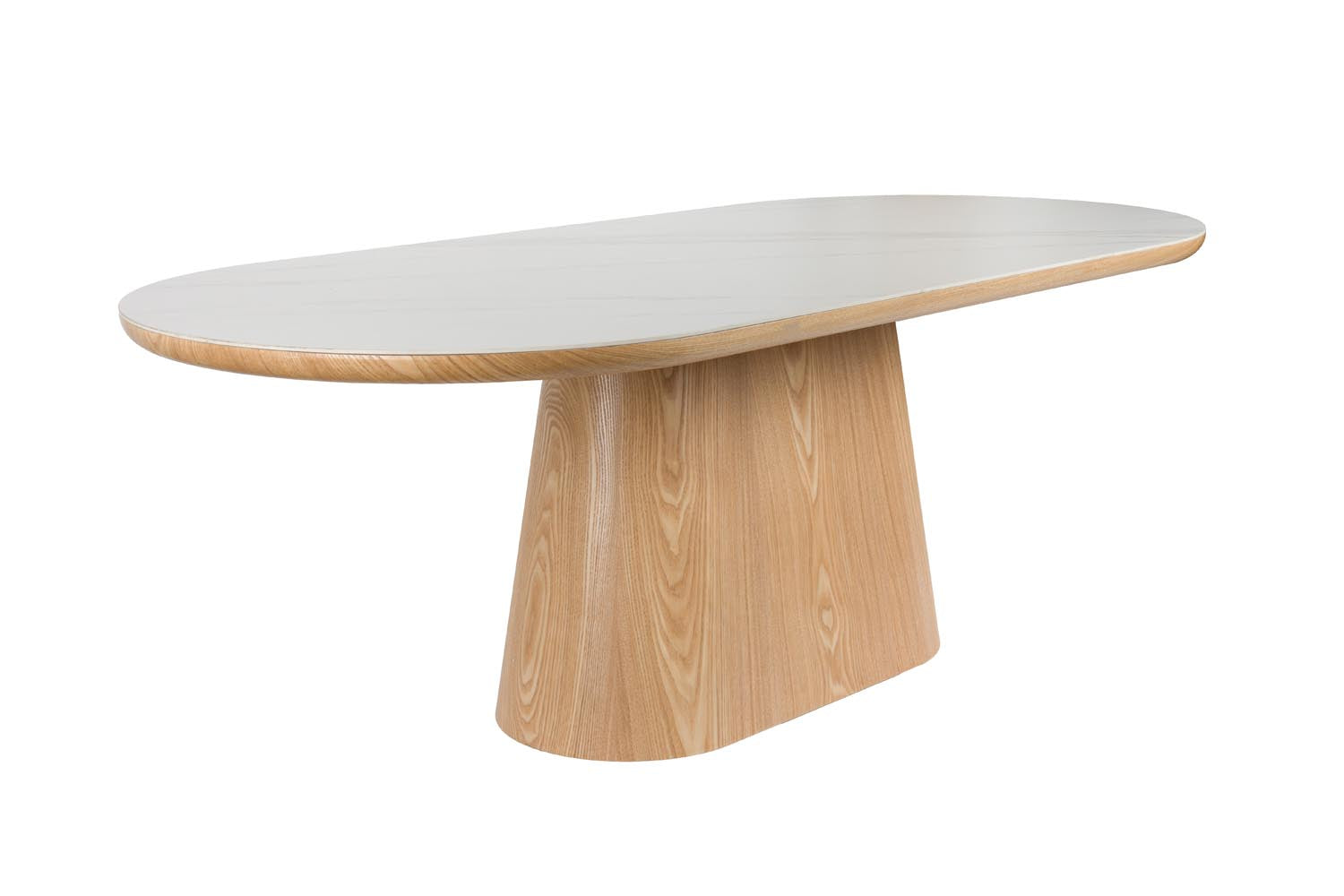 Almira Esstisch Oval: Elegantes Design aus robustem MDF, ideal für stilvolle Esszimmer. Perfekt für gemeinsame Momente.