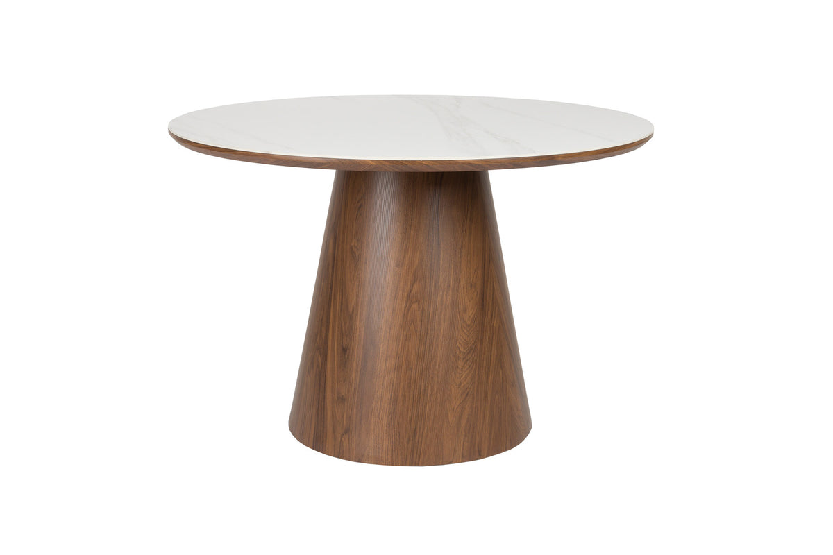 Almira Esstisch Round in Braun präsentiert im Onlineshop von KAQTU Design AG. Esstisch ist von White Label Living