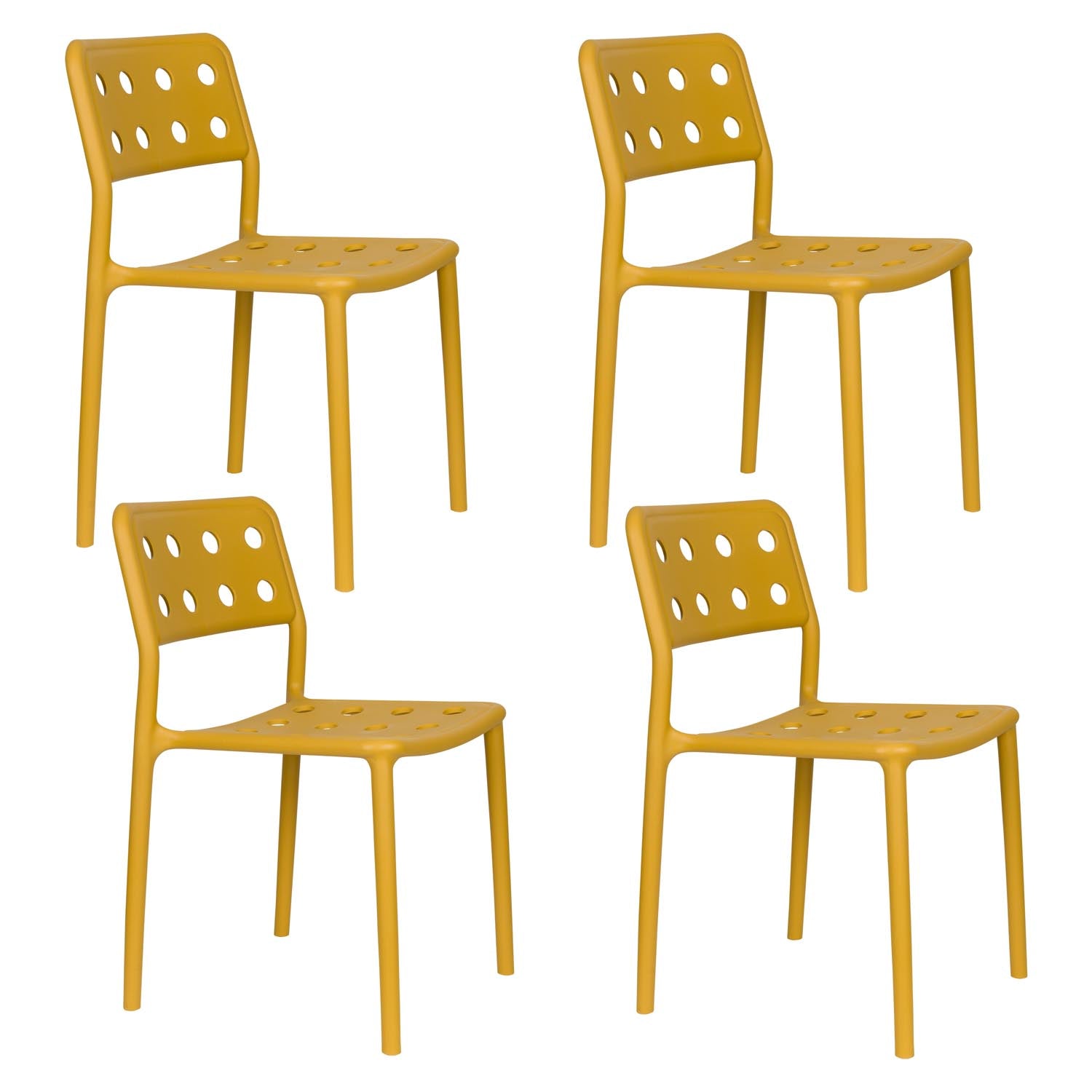 Gartenstuhl Serra Ochre in Gelb präsentiert im Onlineshop von KAQTU Design AG. Gartenstuhl ist von White Label Living