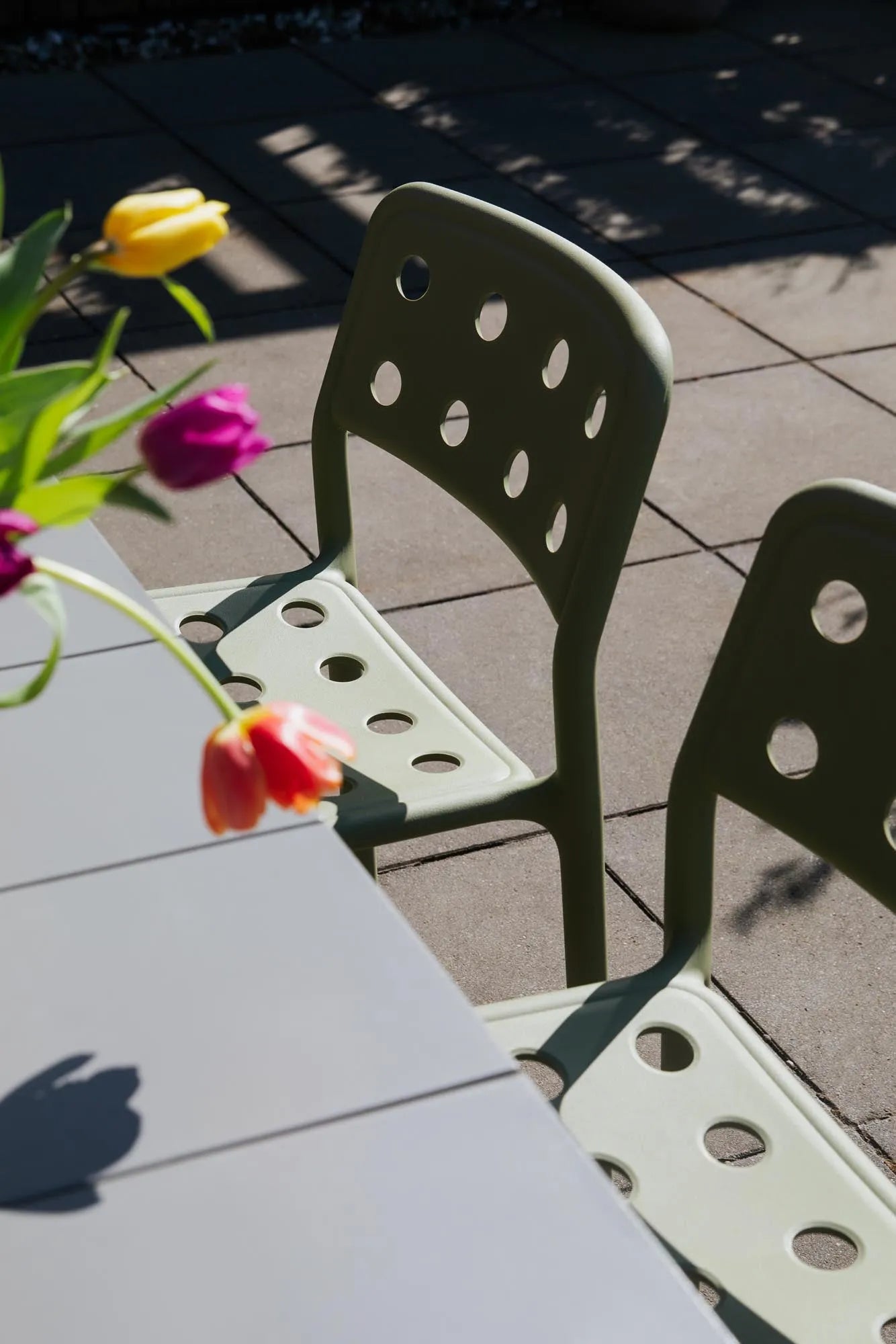 Gartenstuhl Serra Green in Grün präsentiert im Onlineshop von KAQTU Design AG. Gartenstuhl ist von White Label Living