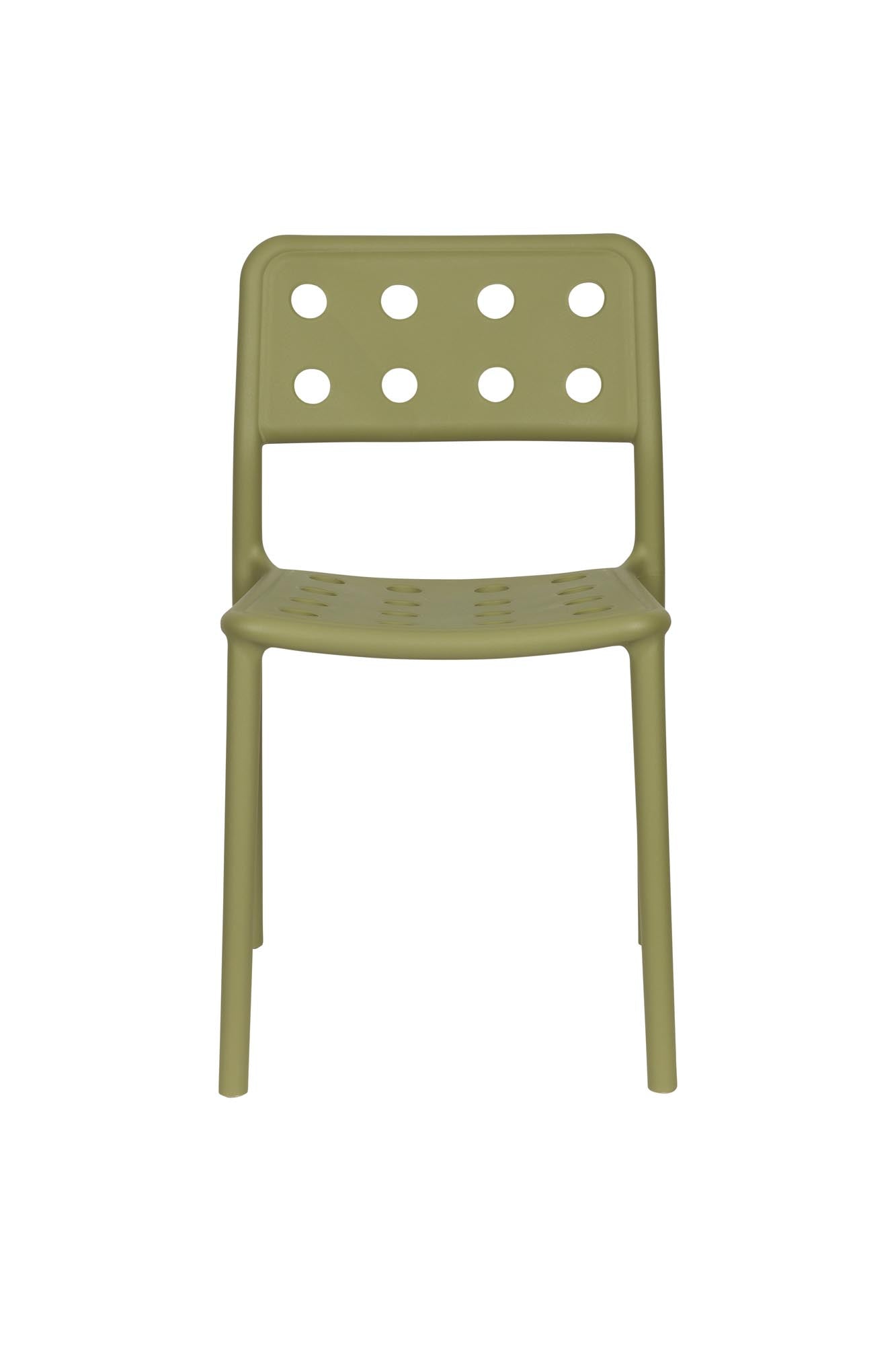 Entdecken Sie den stilvollen Gartenstuhl Serra Green von White Label Living – wetterbeständig, vielseitig und perfekt für jeden Außenbereich!