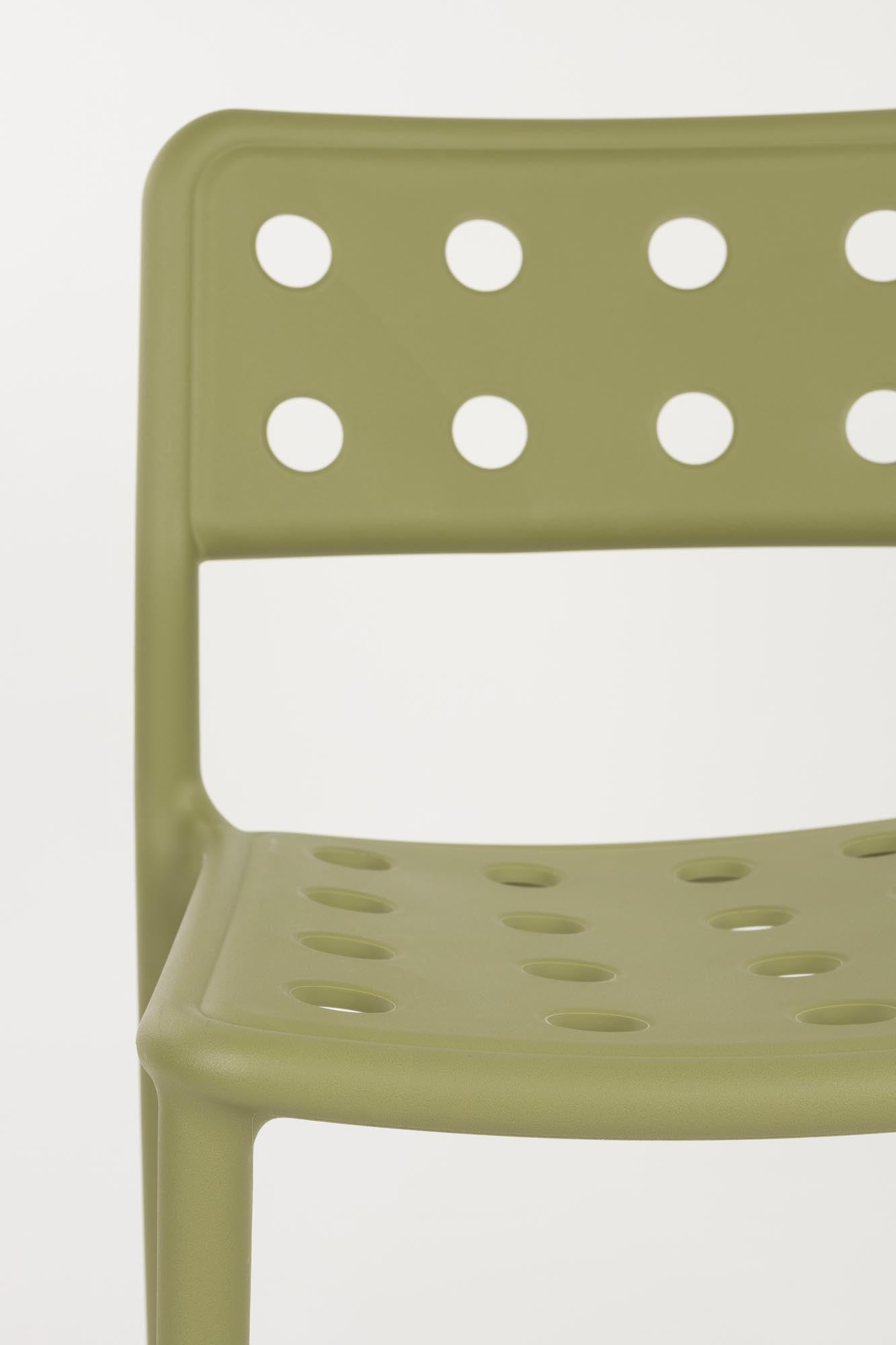 Gartenstuhl Serra Green in Grün präsentiert im Onlineshop von KAQTU Design AG. Gartenstuhl ist von White Label Living