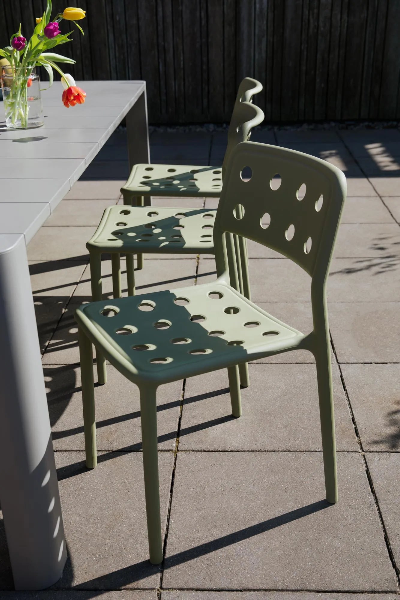 Gartenstuhl Serra Red in rot präsentiert im Onlineshop von KAQTU Design AG. Gartenstuhl ist von White Label Living
