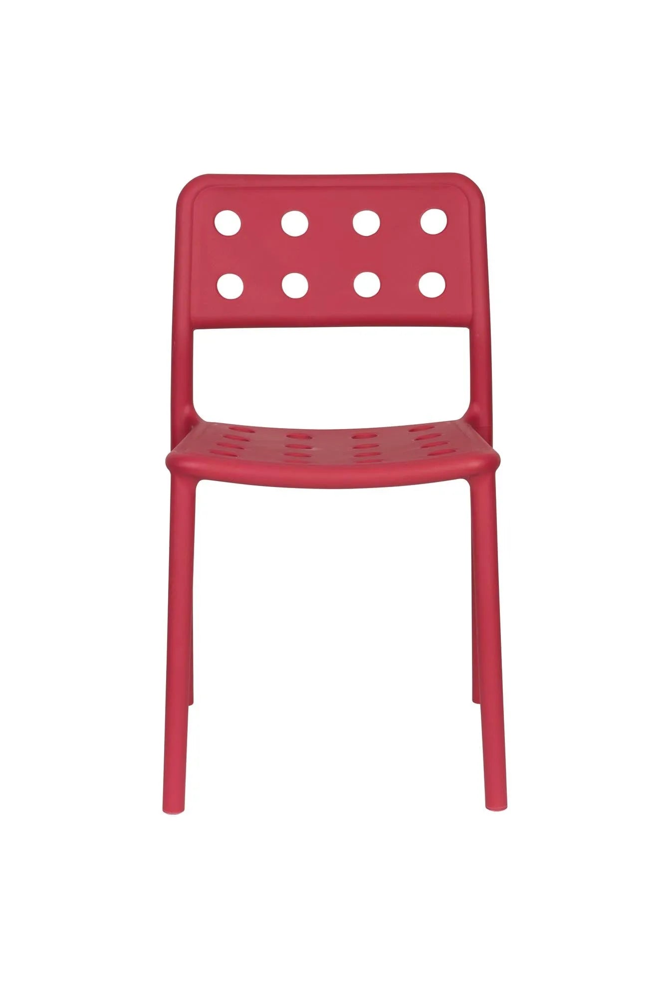 Gartenstuhl Serra Red in rot präsentiert im Onlineshop von KAQTU Design AG. Gartenstuhl ist von White Label Living