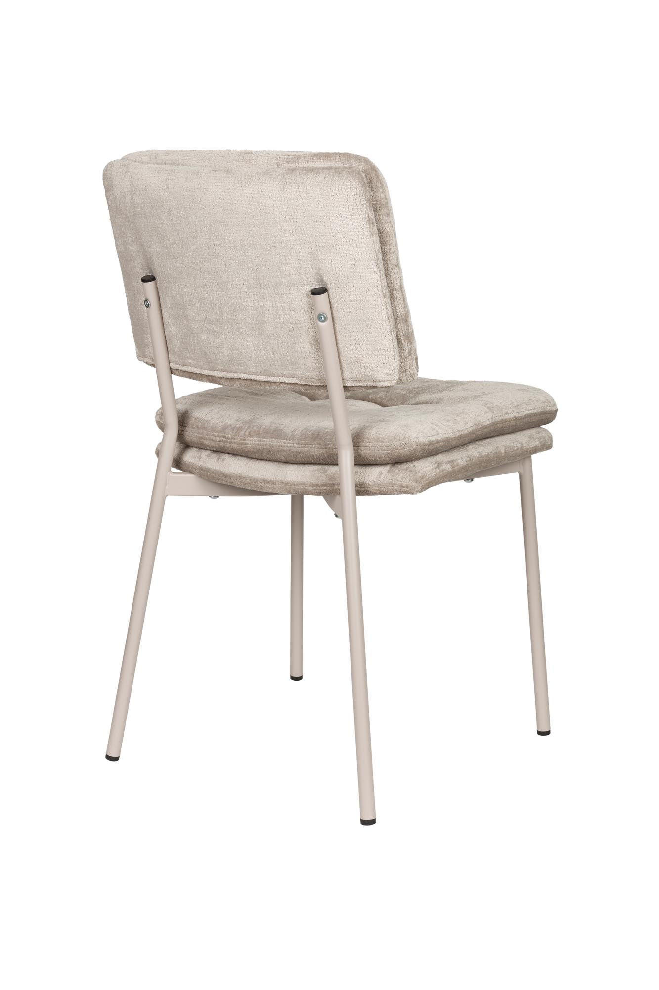 Moderner Stuhl Franck von White Label Living, ideal für Esszimmer oder Büro, stilvolles Design und bequeme Sitzfläche.