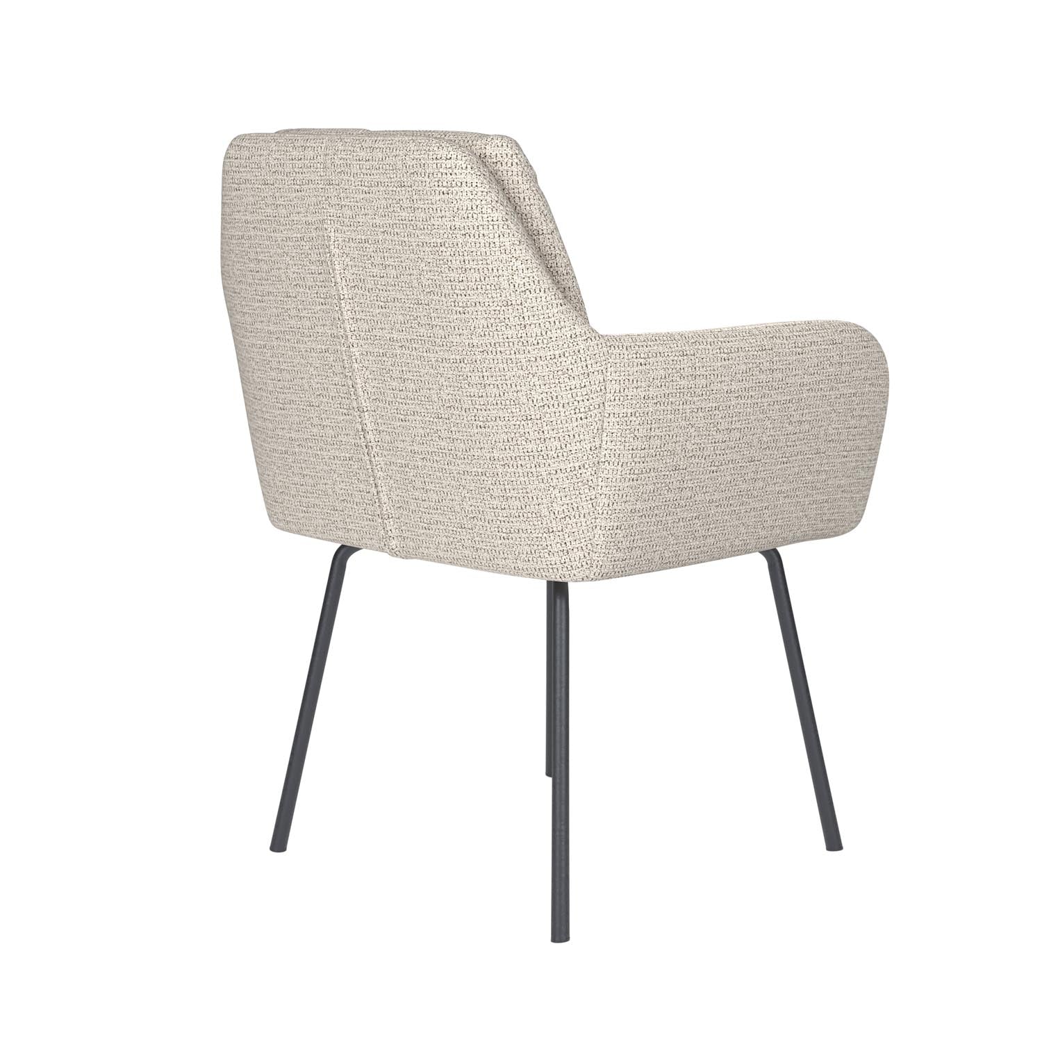 Stuhl Pete 4 Metal Legs in Off-White präsentiert im Onlineshop von KAQTU Design AG. Stuhl ist von White Label Living