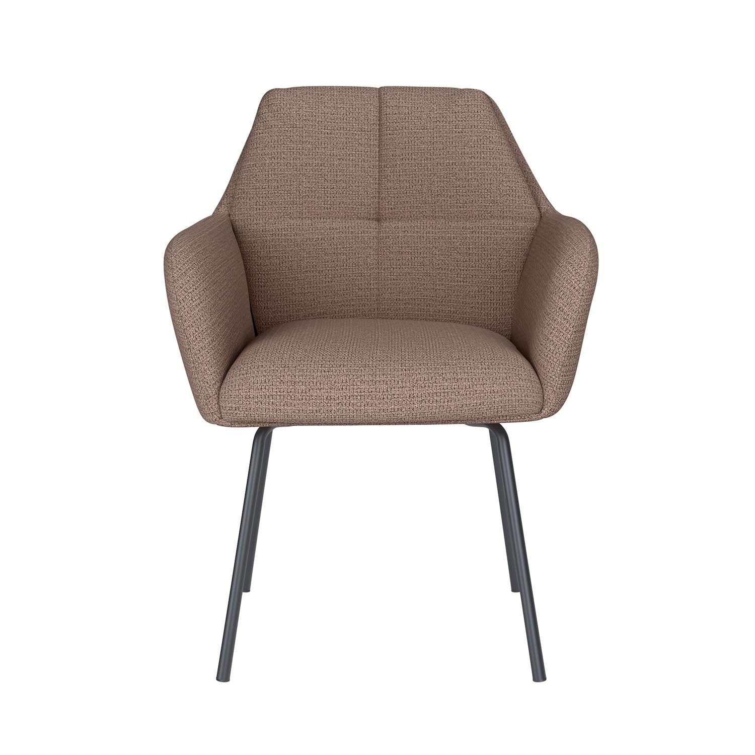 Stuhl Pete 4 Metal Legs in Taupe präsentiert im Onlineshop von KAQTU Design AG. Stuhl ist von White Label Living