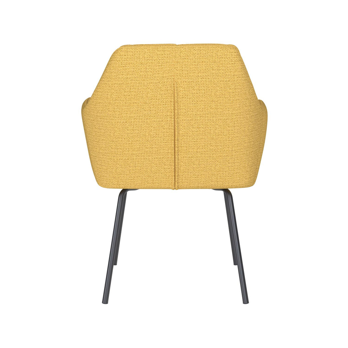 Stuhl Pete 4 Metal Legs in Gelb präsentiert im Onlineshop von KAQTU Design AG. Stuhl ist von White Label Living