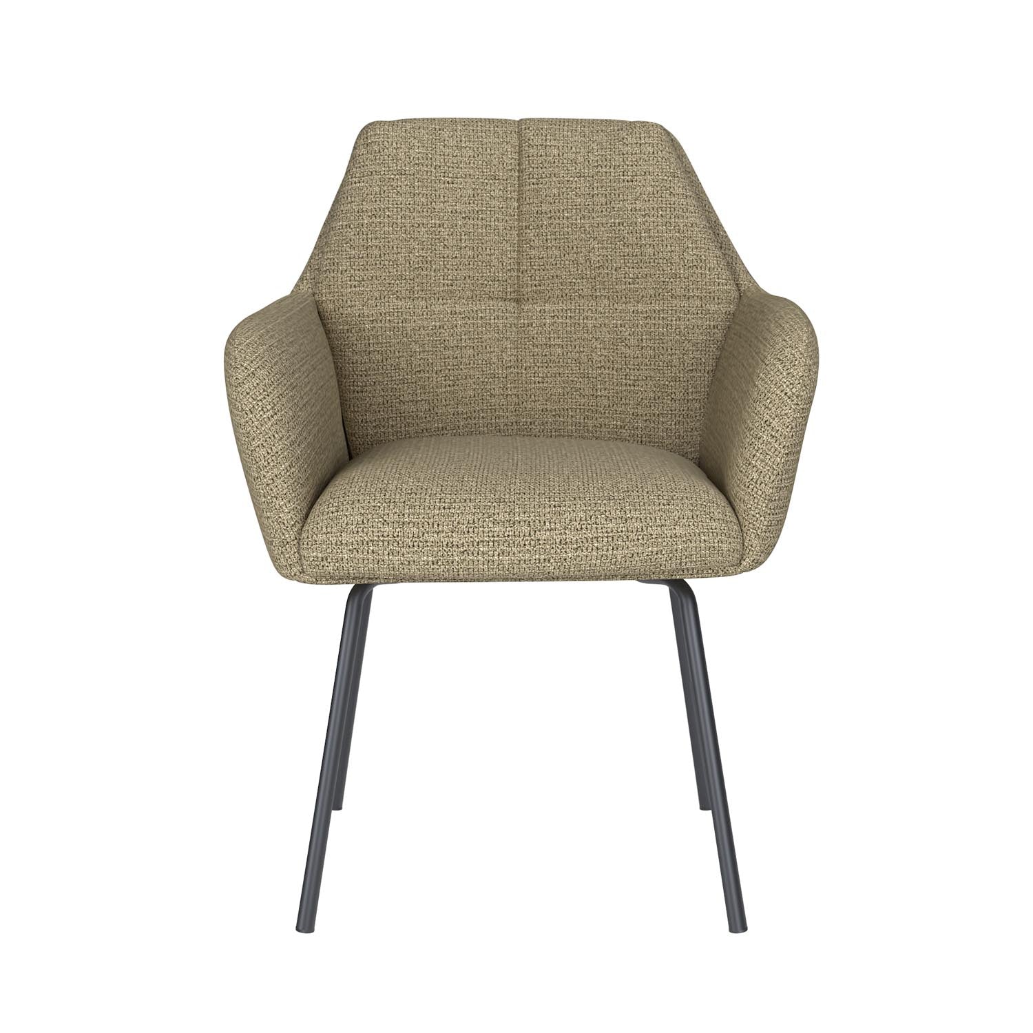 Stuhl Pete 4 Metal Legs in Grün präsentiert im Onlineshop von KAQTU Design AG. Stuhl ist von White Label Living