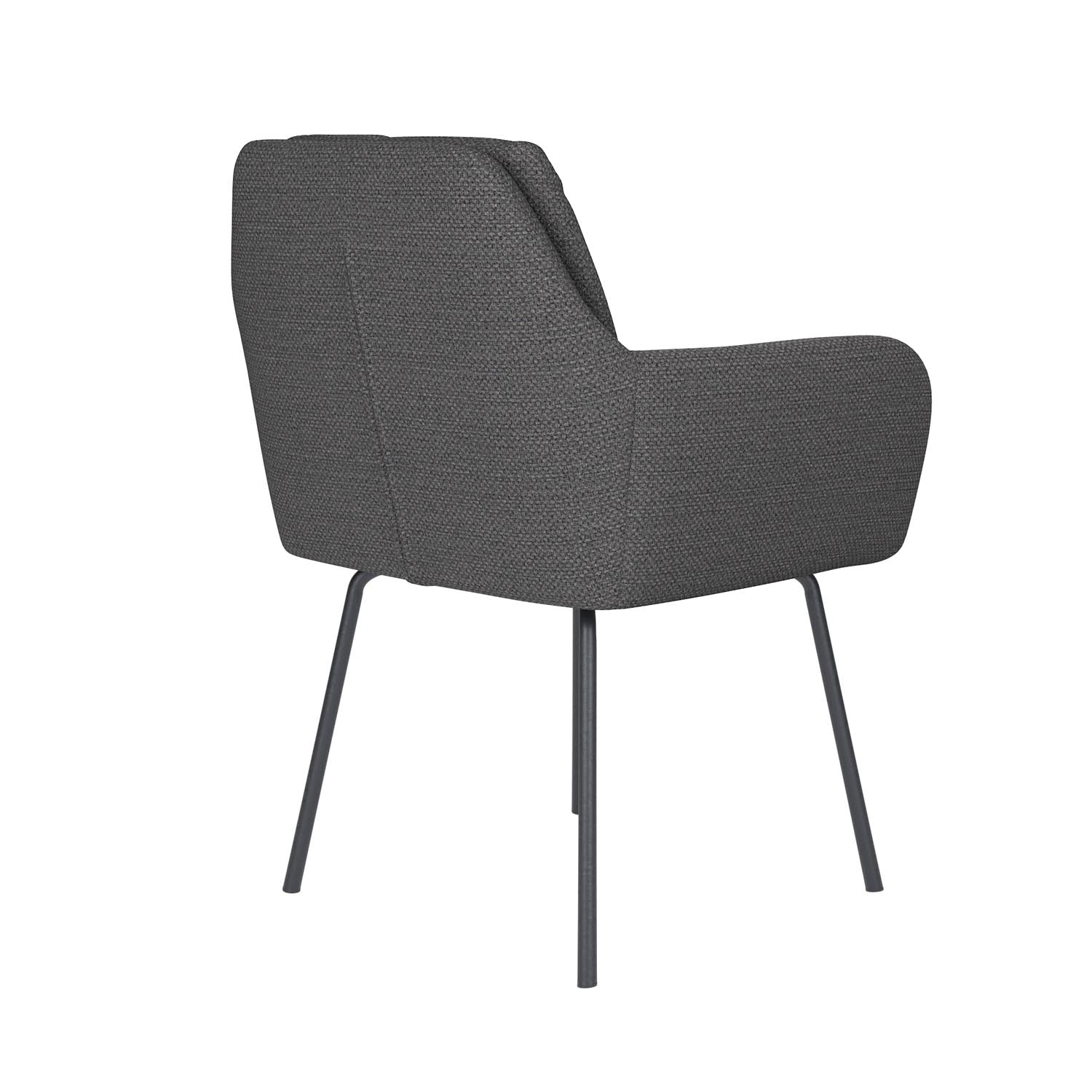 Stuhl Pete 4 Metal Legs in Grau präsentiert im Onlineshop von KAQTU Design AG. Stuhl ist von White Label Living