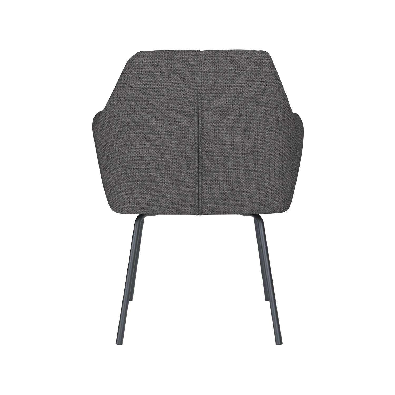 Stuhl Pete 4 Metal Legs in Grau präsentiert im Onlineshop von KAQTU Design AG. Stuhl ist von White Label Living