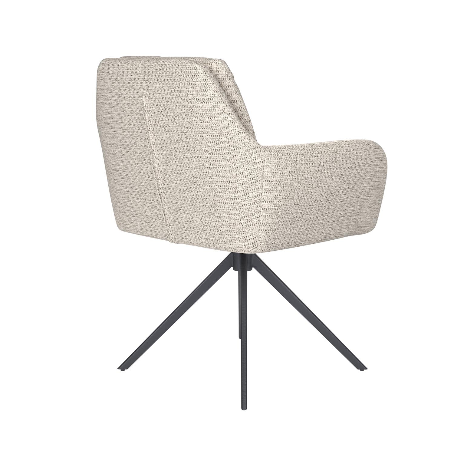 Stuhl Pete Metal Swivel in Off-White präsentiert im Onlineshop von KAQTU Design AG. Stuhl ist von White Label Living