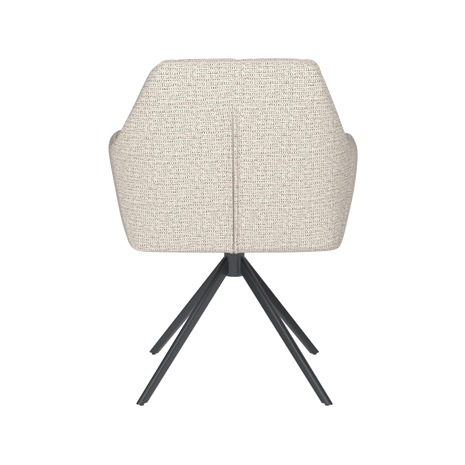 Stuhl Pete Metal Swivel in Off-White präsentiert im Onlineshop von KAQTU Design AG. Stuhl ist von White Label Living