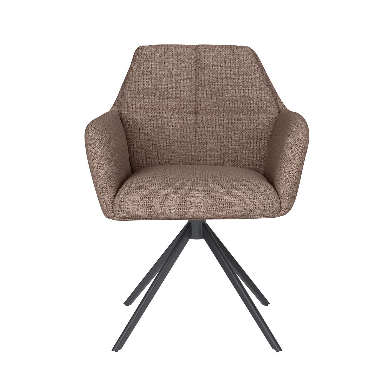 Stuhl Pete Metal Swivel in Taupe präsentiert im Onlineshop von KAQTU Design AG. Stuhl ist von White Label Living