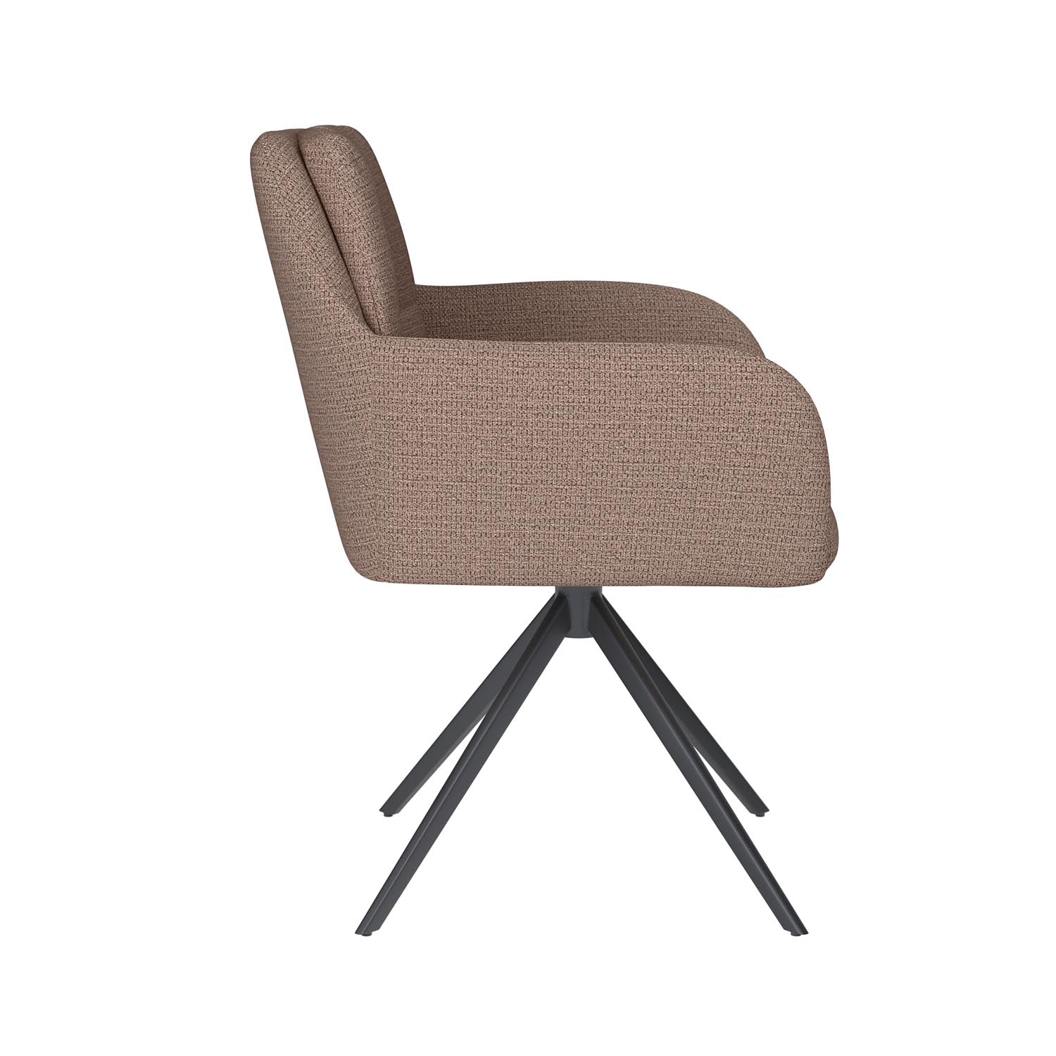Stuhl Pete Metal Swivel in Taupe präsentiert im Onlineshop von KAQTU Design AG. Stuhl ist von White Label Living