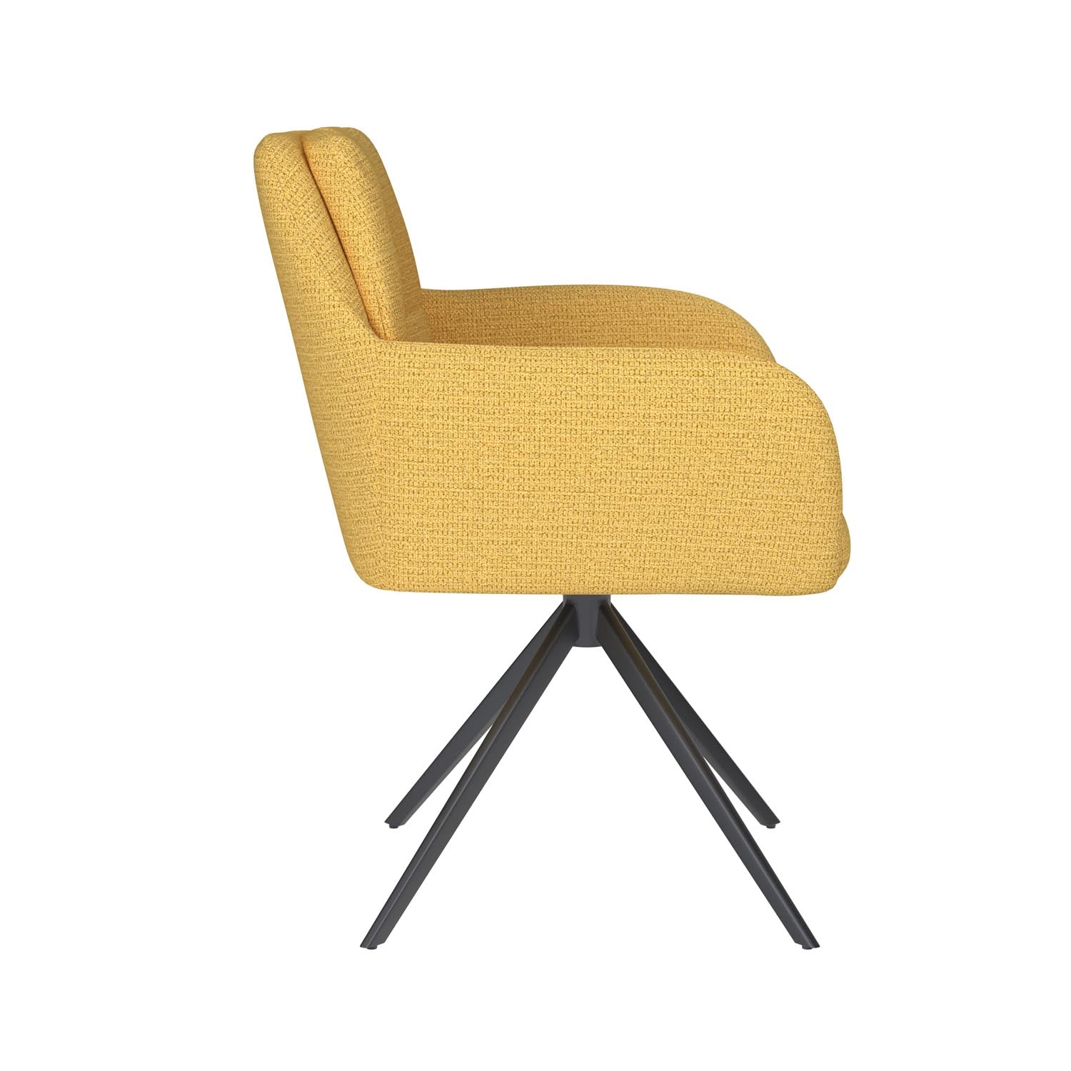 Stuhl Pete Metal Swivel in Ochre präsentiert im Onlineshop von KAQTU Design AG. Stuhl ist von White Label Living