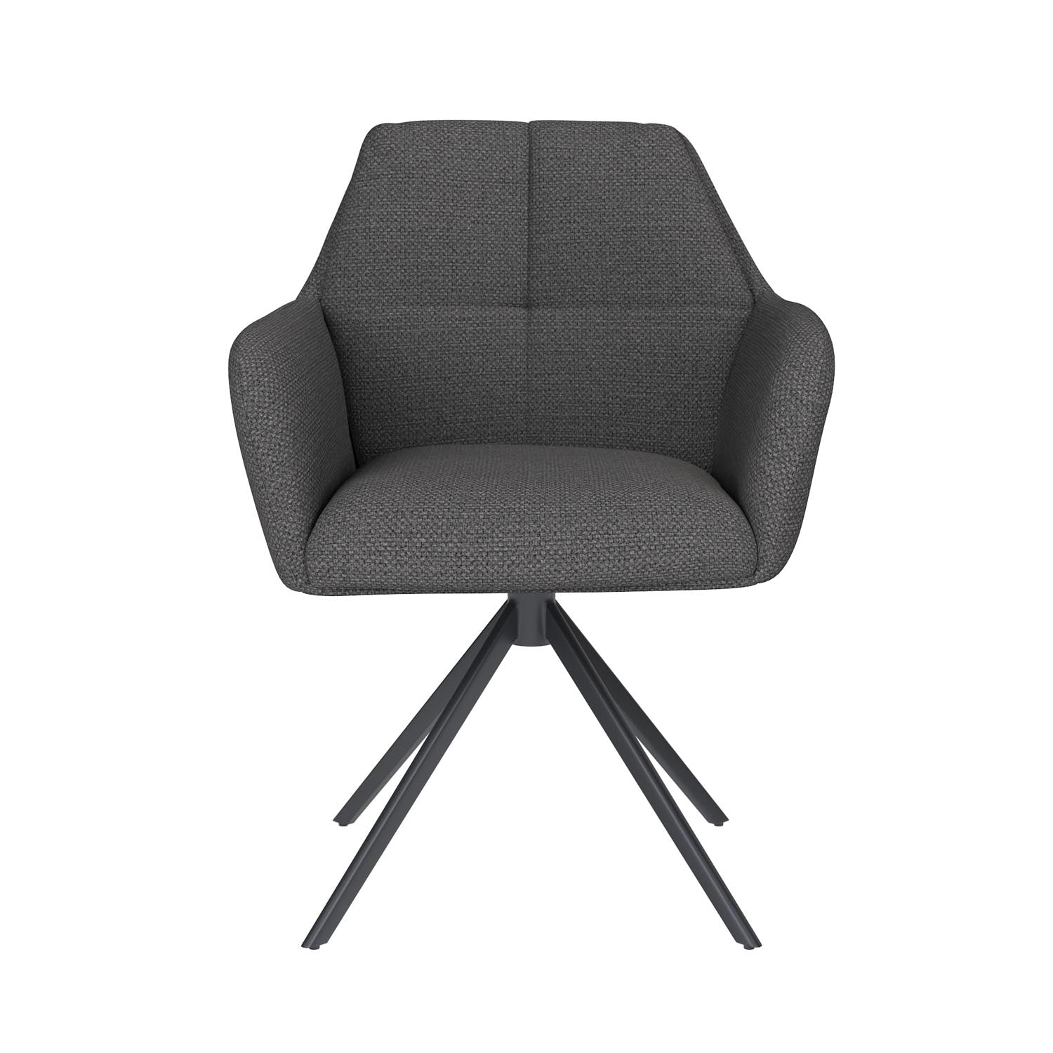 Stuhl Pete Metal Swivel in Grau präsentiert im Onlineshop von KAQTU Design AG. Stuhl ist von White Label Living