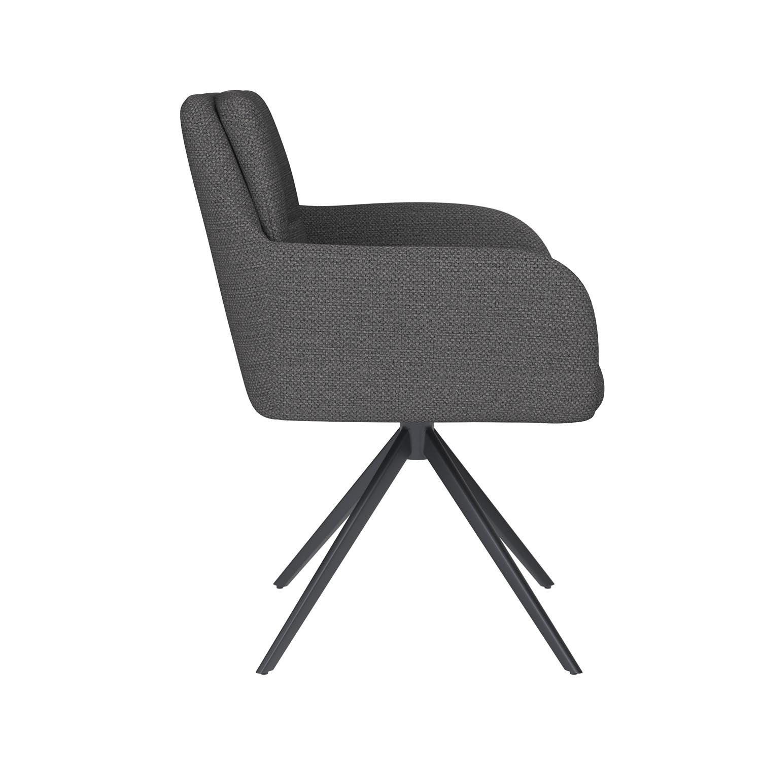 Stuhl Pete Metal Swivel in Grau präsentiert im Onlineshop von KAQTU Design AG. Stuhl ist von White Label Living