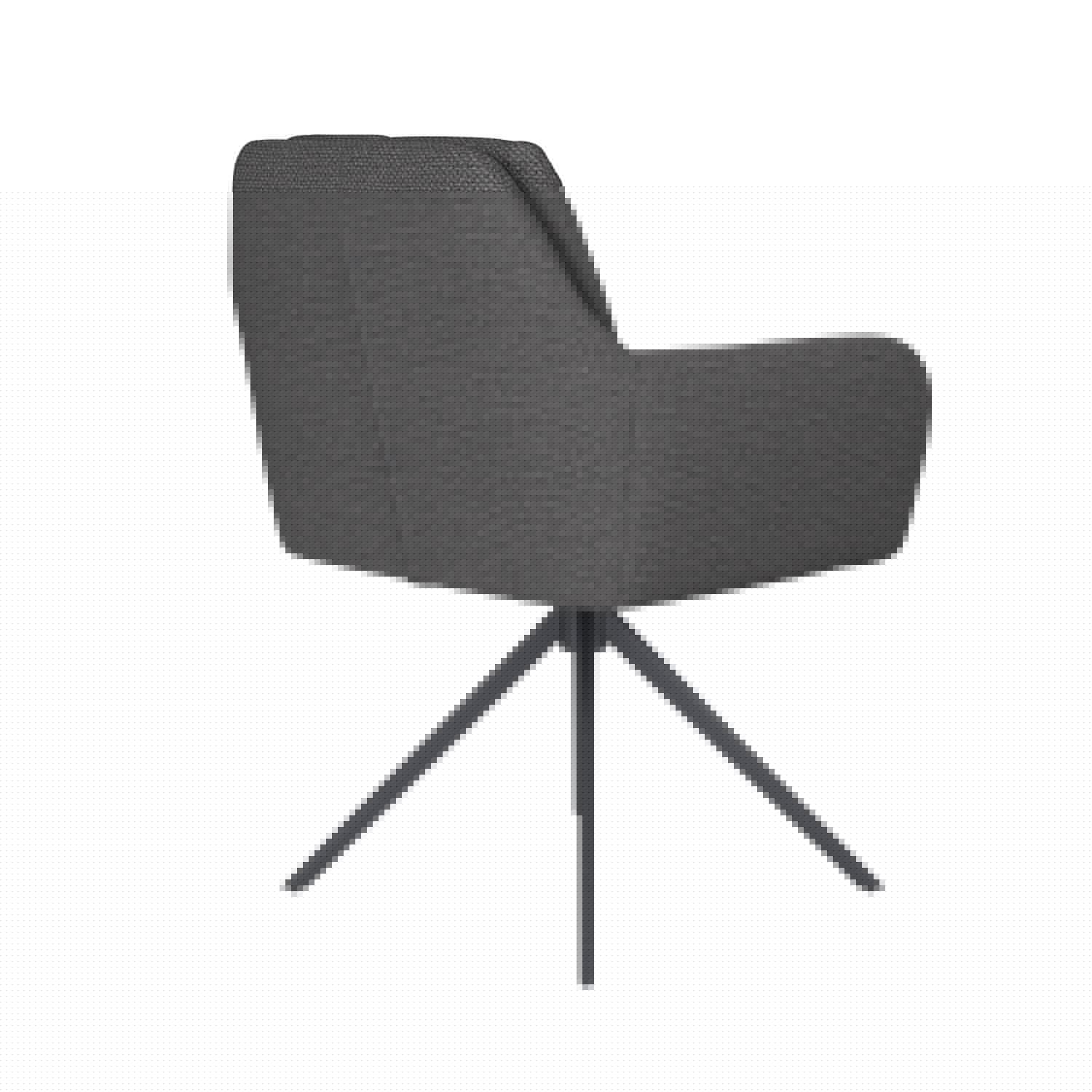 Stuhl Pete Metal Swivel in Grau präsentiert im Onlineshop von KAQTU Design AG. Stuhl ist von White Label Living