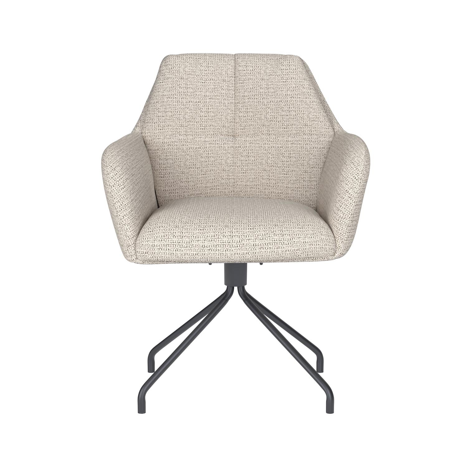 Stuhl Pete Spider Swivel in Off-White präsentiert im Onlineshop von KAQTU Design AG. Stuhl ist von White Label Living