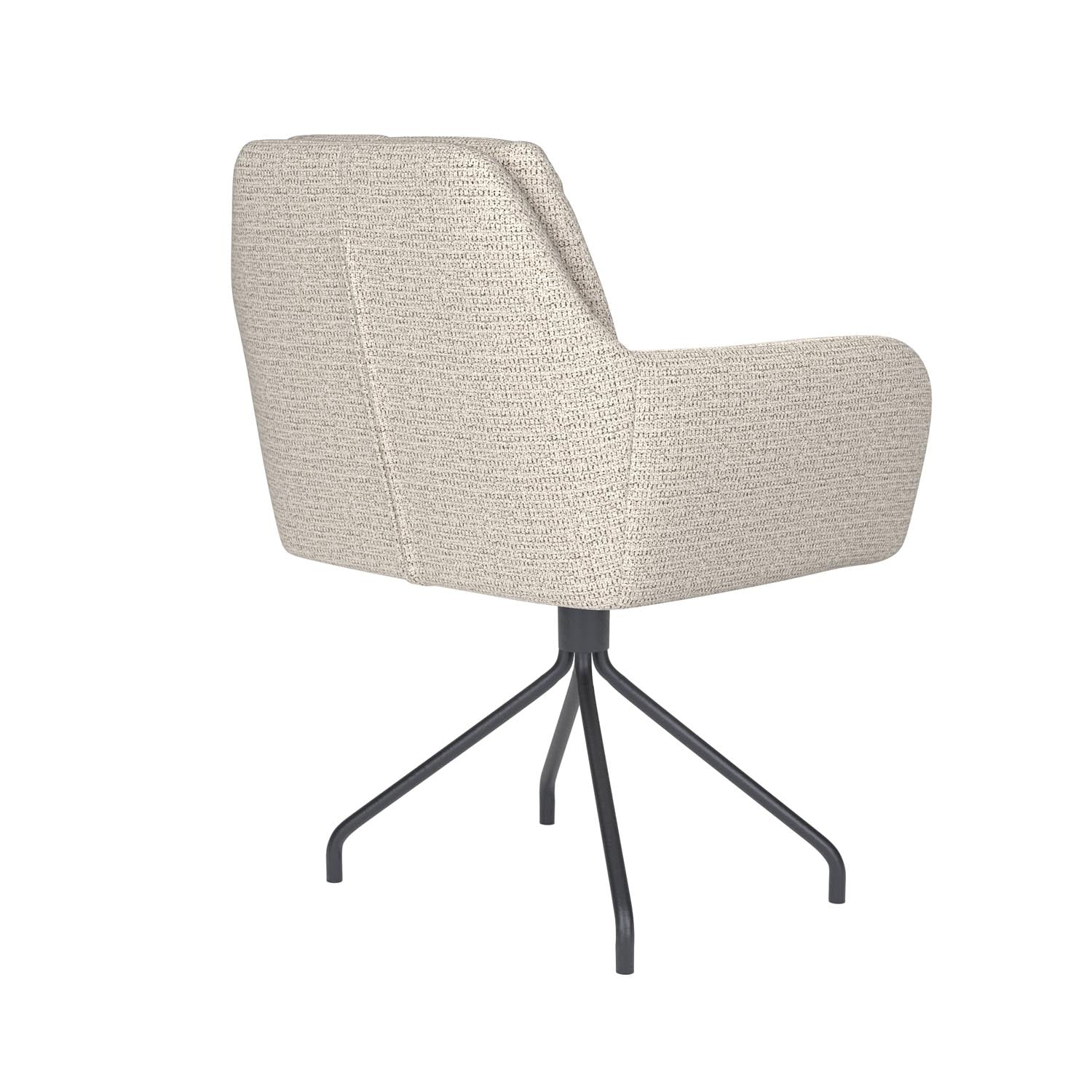Stuhl Pete Spider Swivel in Off-White präsentiert im Onlineshop von KAQTU Design AG. Stuhl ist von White Label Living