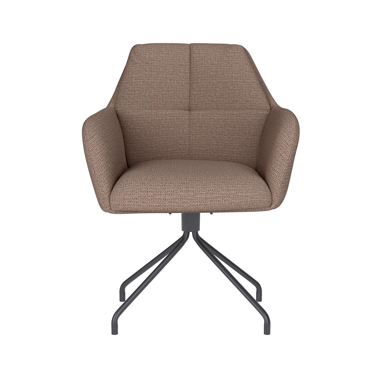 Stuhl Pete Spider Swivel in Taupe präsentiert im Onlineshop von KAQTU Design AG. Stuhl ist von White Label Living
