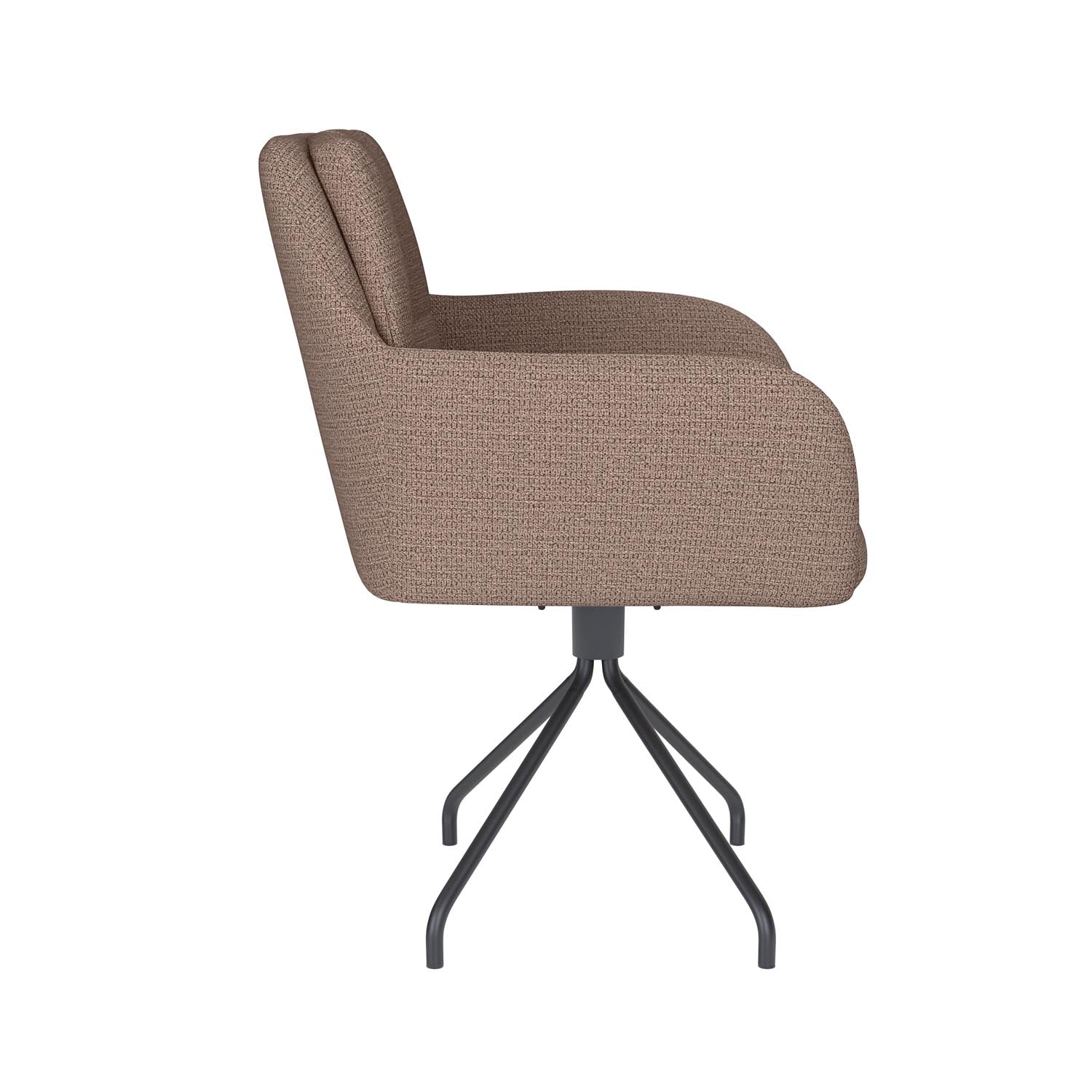 Stuhl Pete Spider Swivel in Taupe präsentiert im Onlineshop von KAQTU Design AG. Stuhl ist von White Label Living