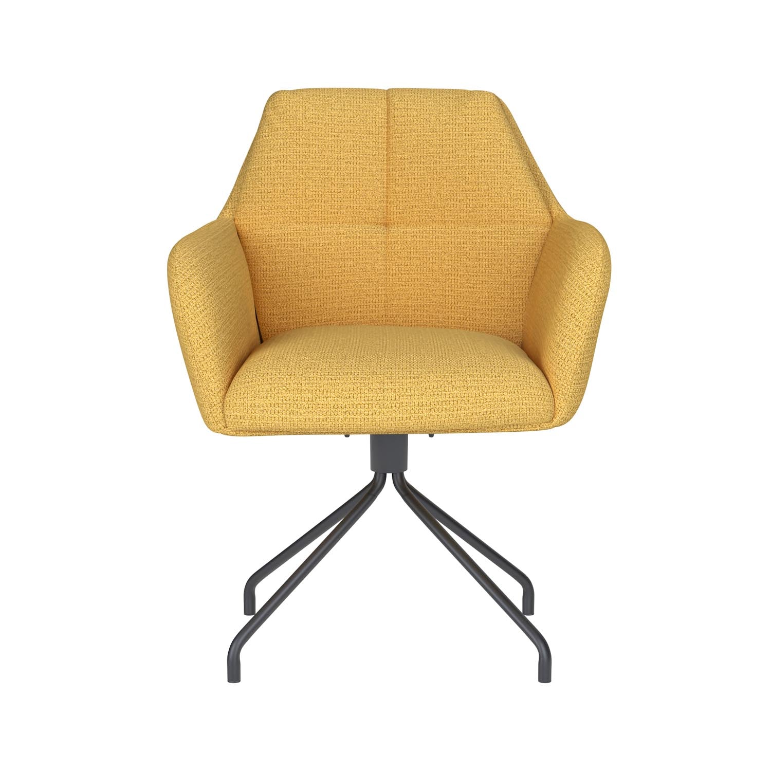 Stuhl Pete Spider Swivel in Ochre präsentiert im Onlineshop von KAQTU Design AG. Stuhl ist von White Label Living