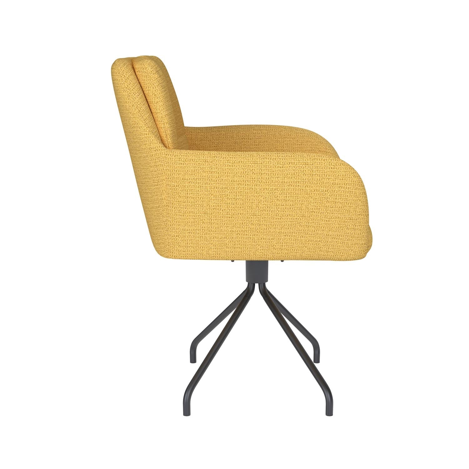 Stuhl Pete Spider Swivel in Ochre präsentiert im Onlineshop von KAQTU Design AG. Stuhl ist von White Label Living
