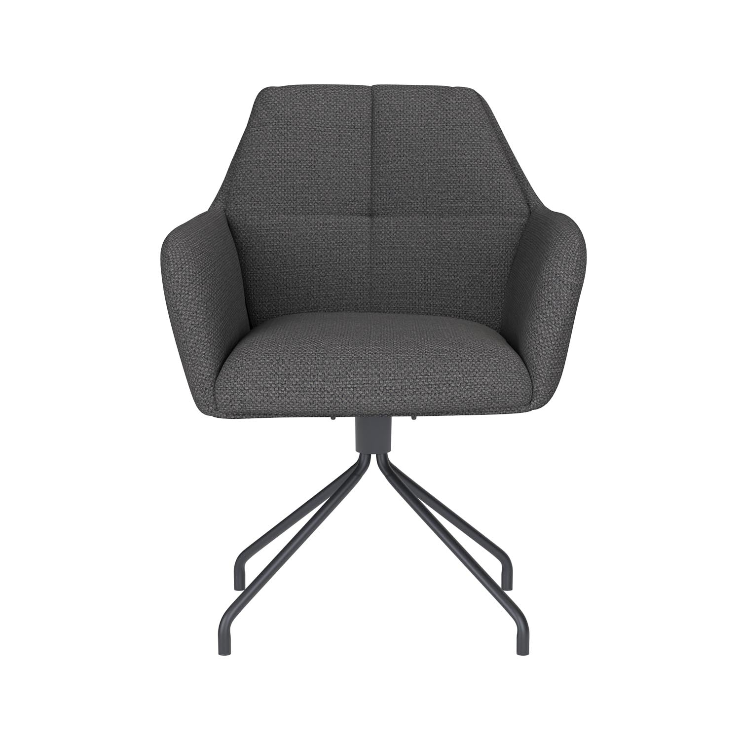 Stuhl Pete Spider Swivel in Grau präsentiert im Onlineshop von KAQTU Design AG. Stuhl ist von White Label Living