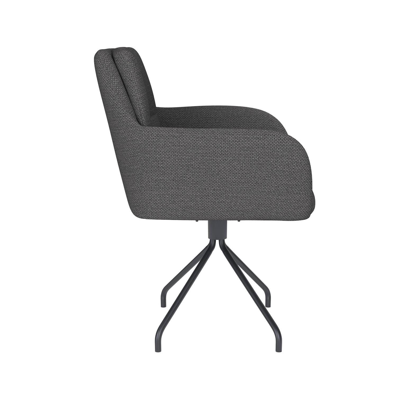 Stuhl Pete Spider Swivel in Grau präsentiert im Onlineshop von KAQTU Design AG. Stuhl ist von White Label Living