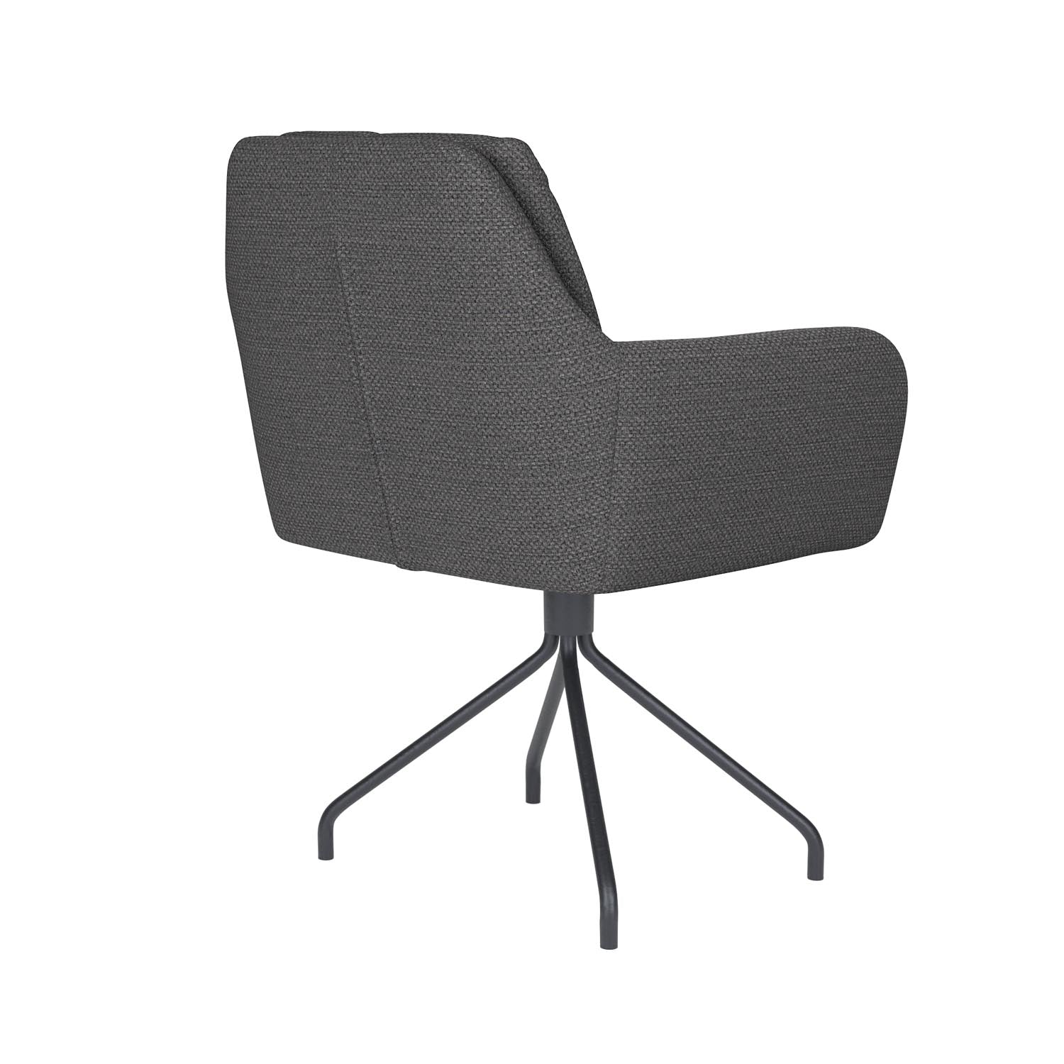 Stuhl Pete Spider Swivel in Grau präsentiert im Onlineshop von KAQTU Design AG. Stuhl ist von White Label Living