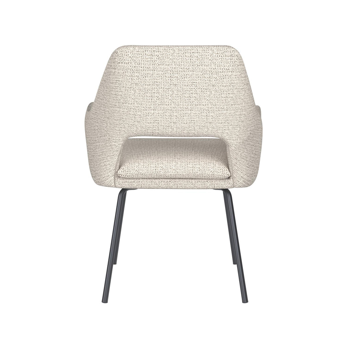 Stuhl Mos 4 Metal Legs in Off-White präsentiert im Onlineshop von KAQTU Design AG. Stuhl ist von White Label Living