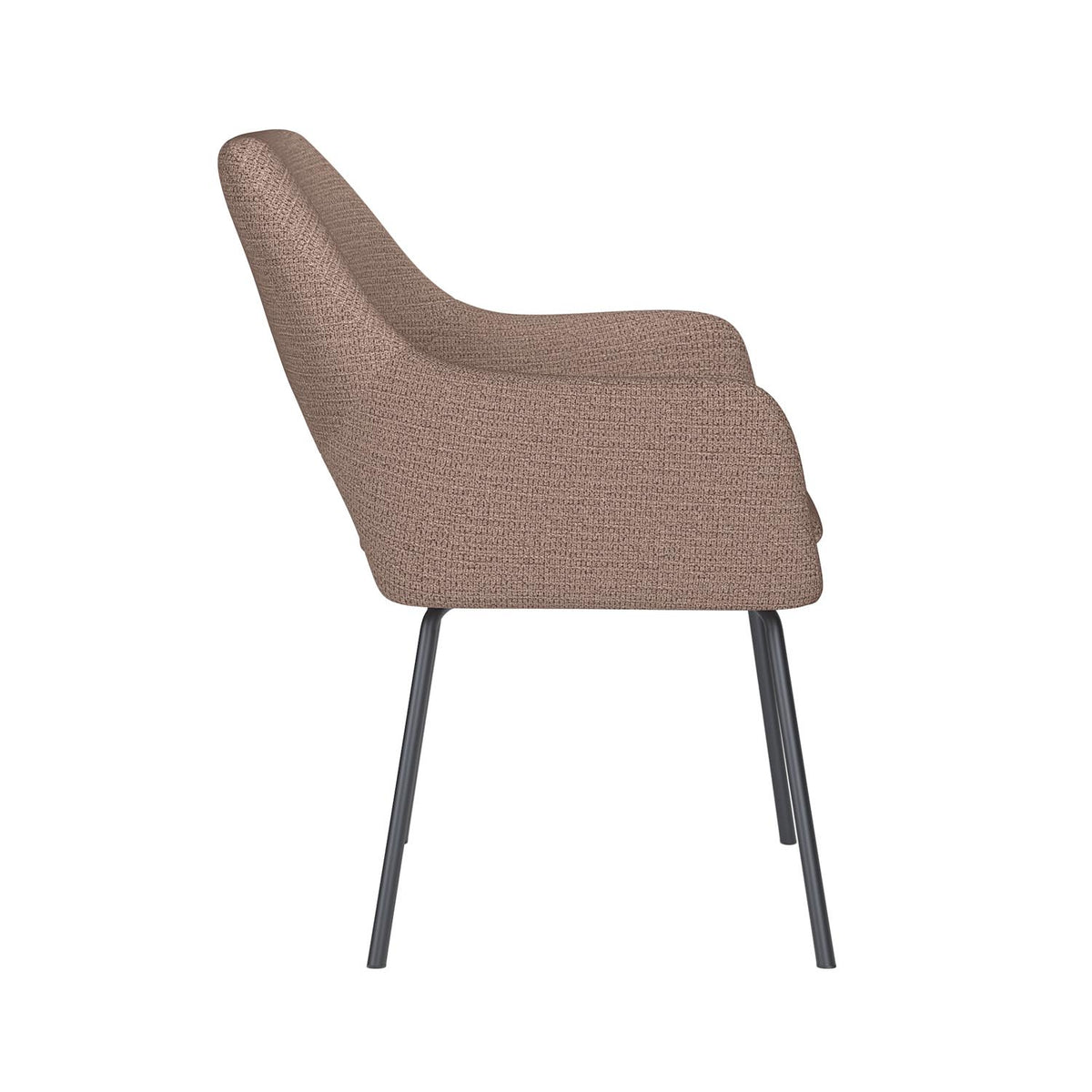 Stuhl Mos 4 Metal Legs in Taupe präsentiert im Onlineshop von KAQTU Design AG. Stuhl ist von White Label Living