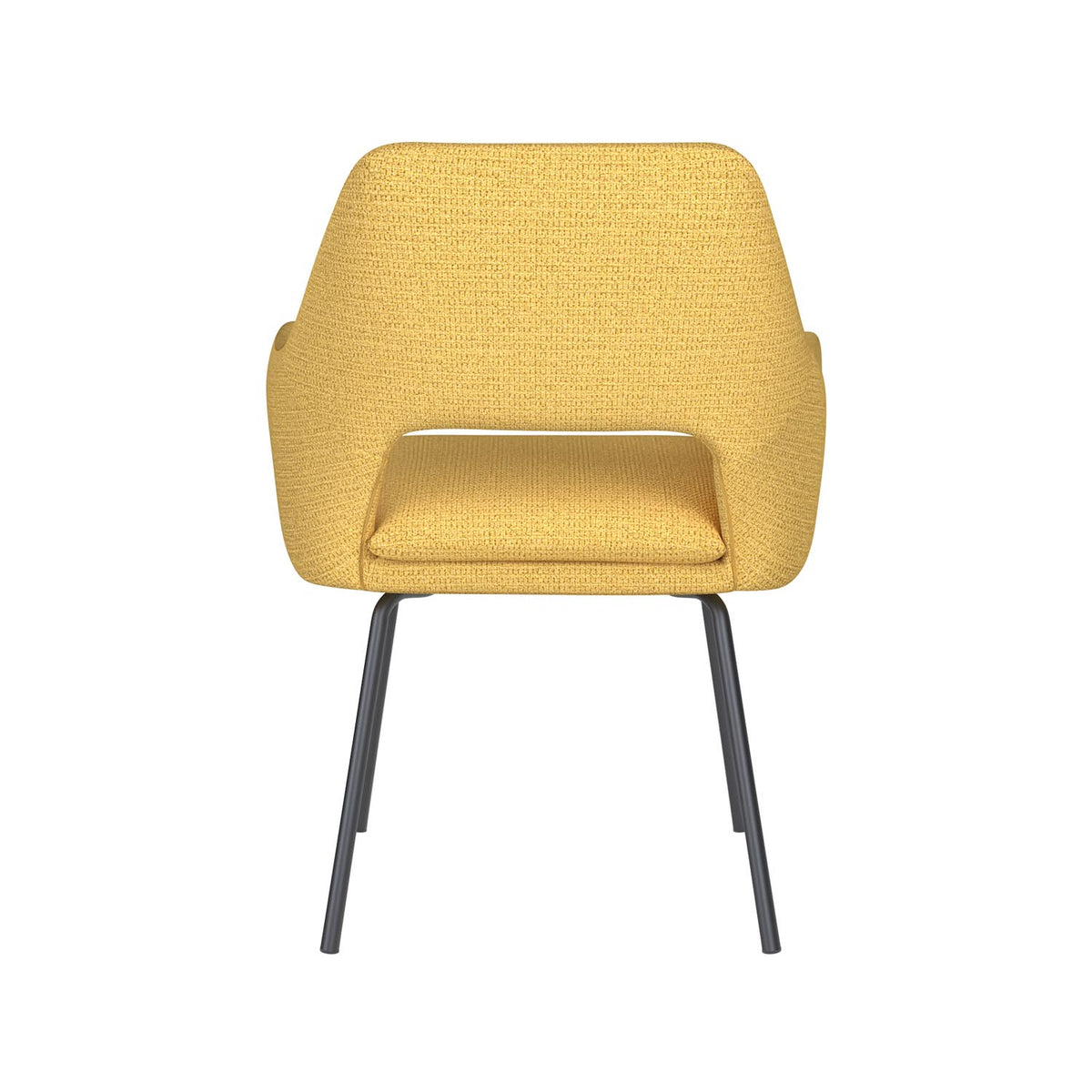 Stuhl Mos 4 Metal Legs in Gelb präsentiert im Onlineshop von KAQTU Design AG. Stuhl ist von White Label Living