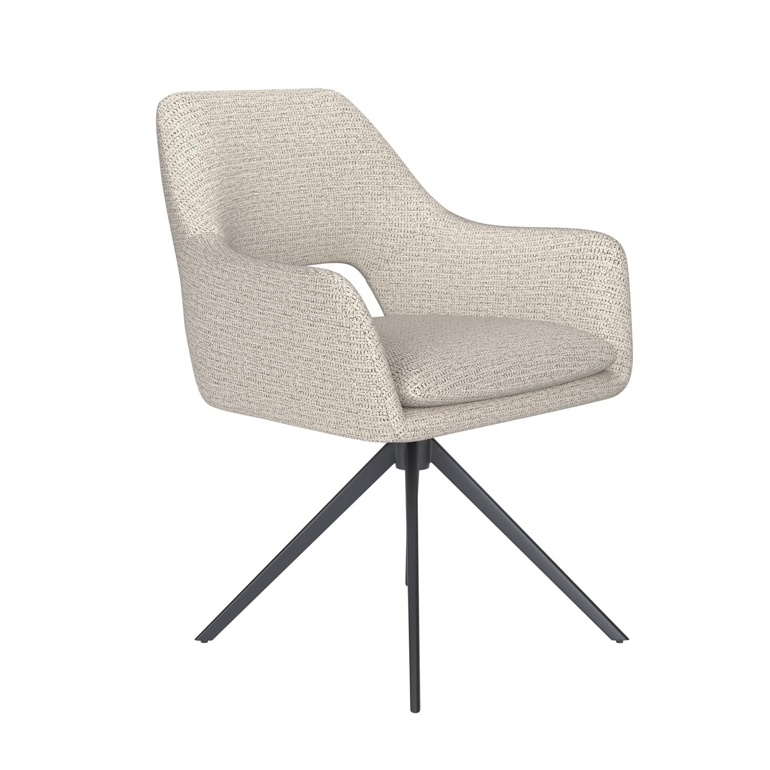 Stuhl Mos Metal Swivel in Off-White präsentiert im Onlineshop von KAQTU Design AG. Stuhl ist von White Label Living