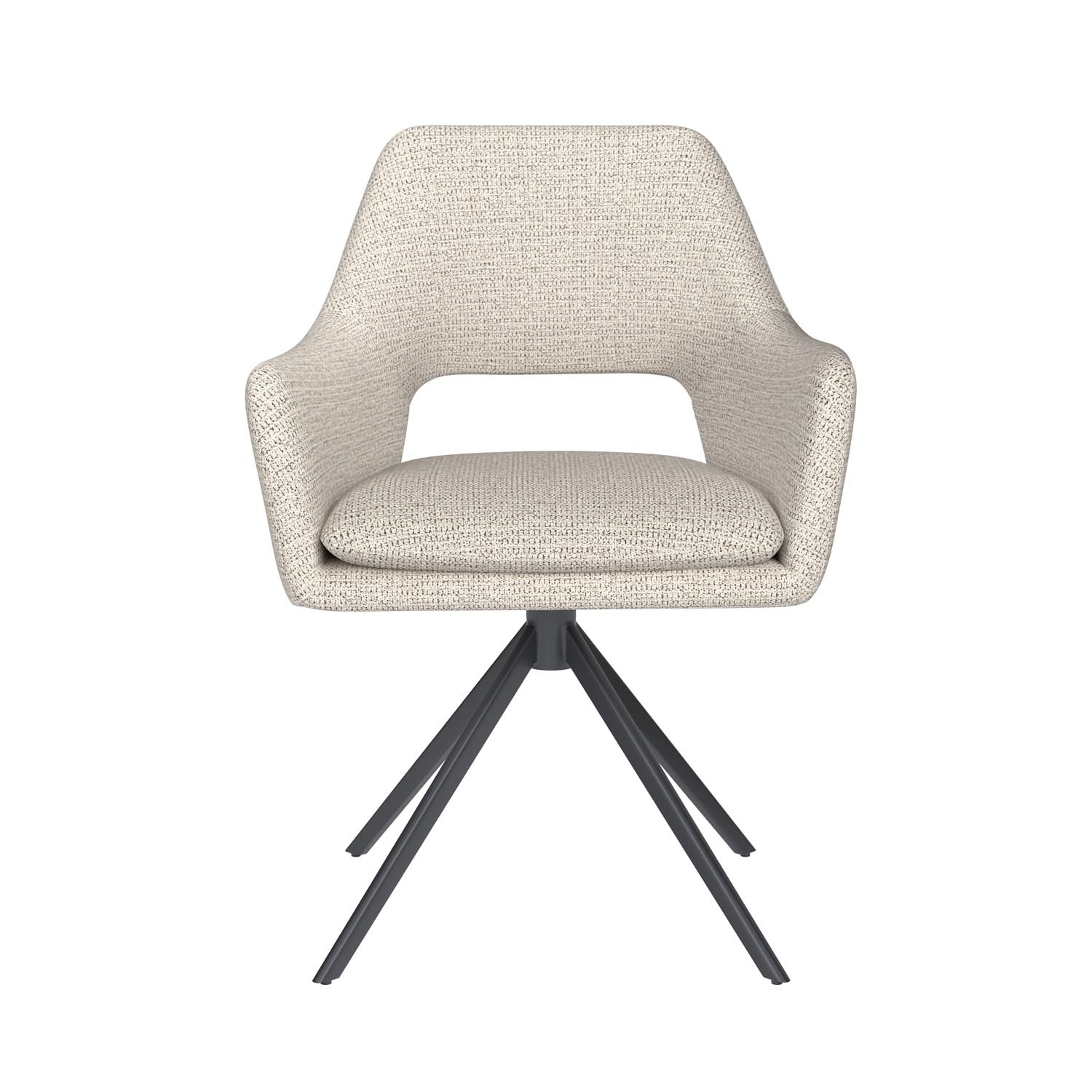 Stuhl Mos Metal Swivel in Off-White präsentiert im Onlineshop von KAQTU Design AG. Stuhl ist von White Label Living