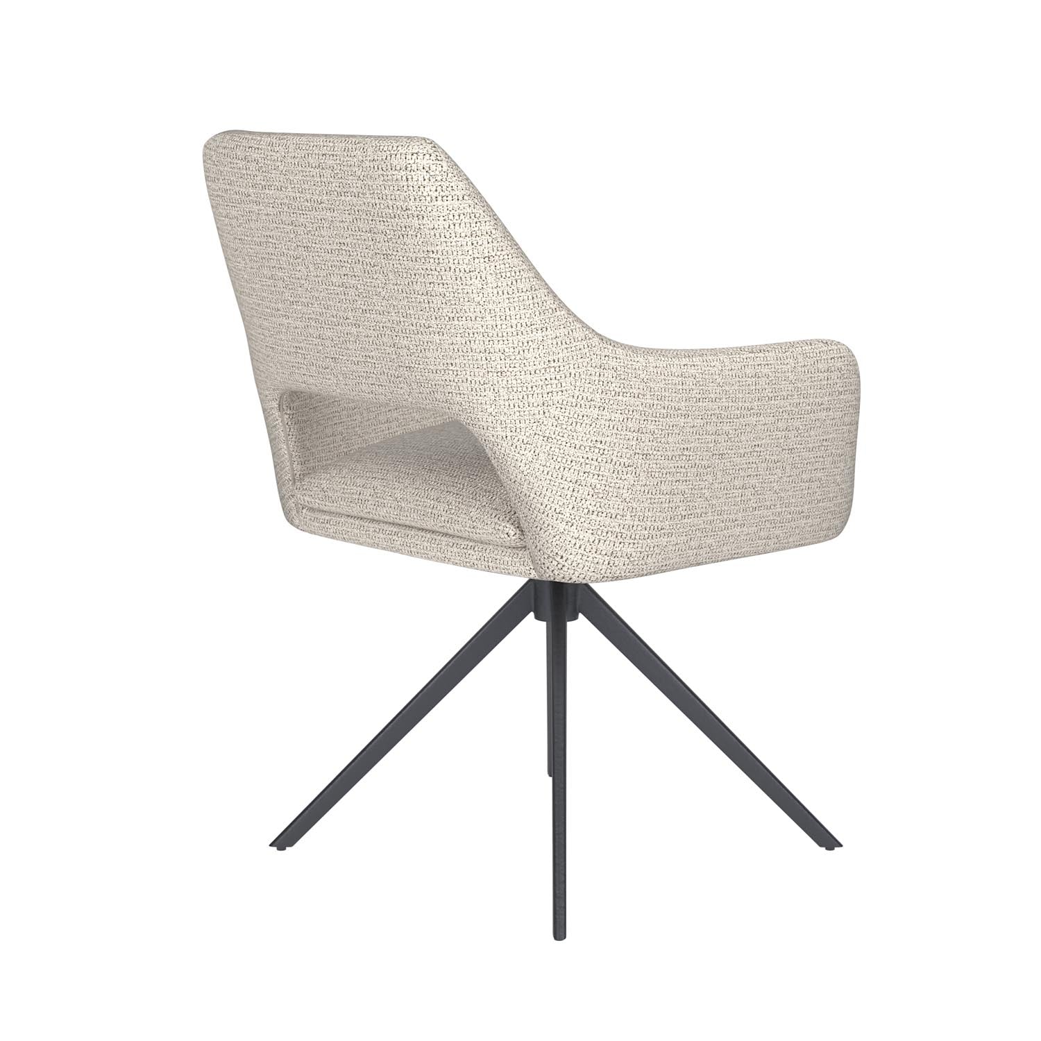 Stuhl Mos Metal Swivel in Off-White präsentiert im Onlineshop von KAQTU Design AG. Stuhl ist von White Label Living